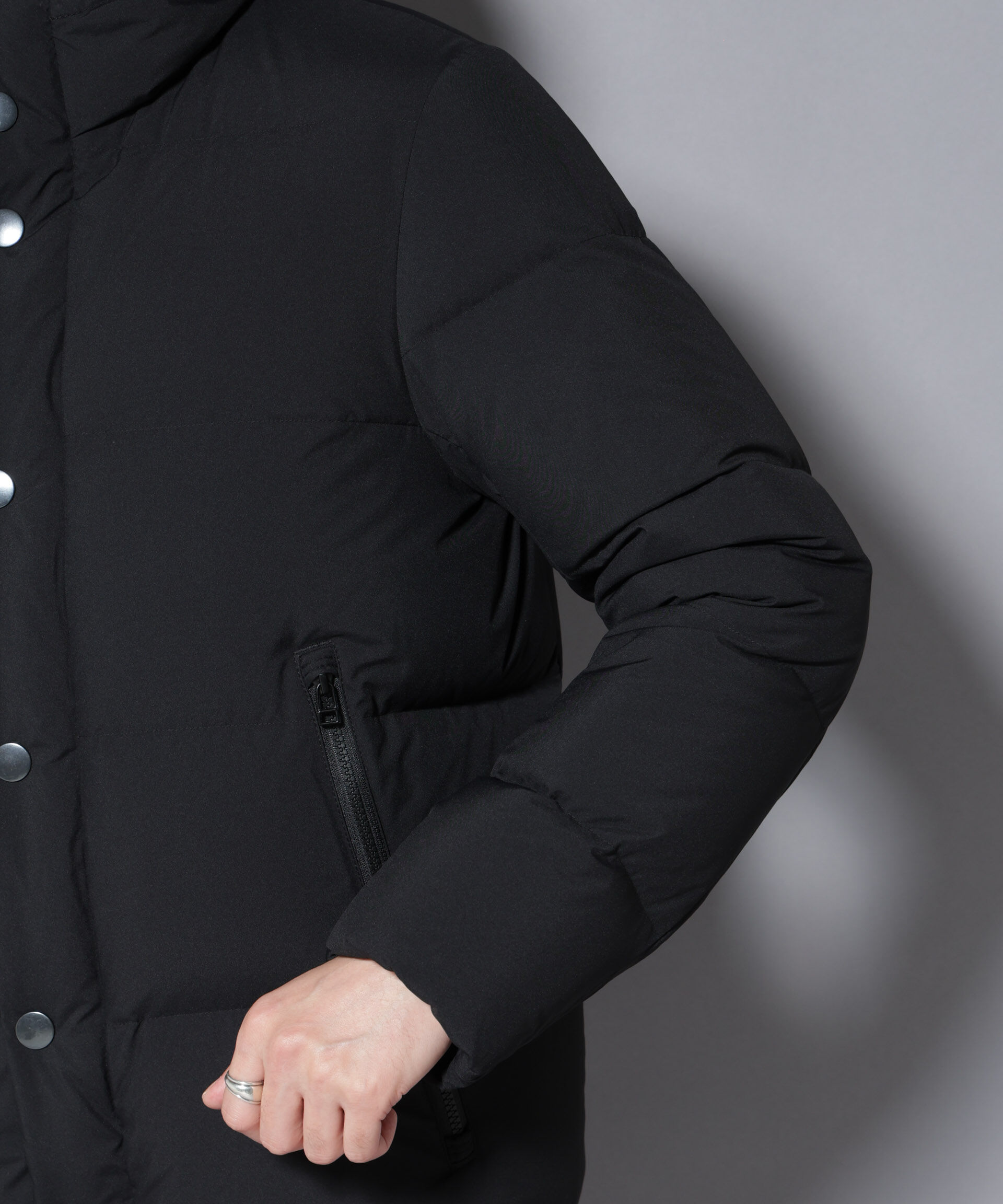 nano･universe「anewdown(R)フルダルステッチフーデット撥水ダウン」|ダウン|