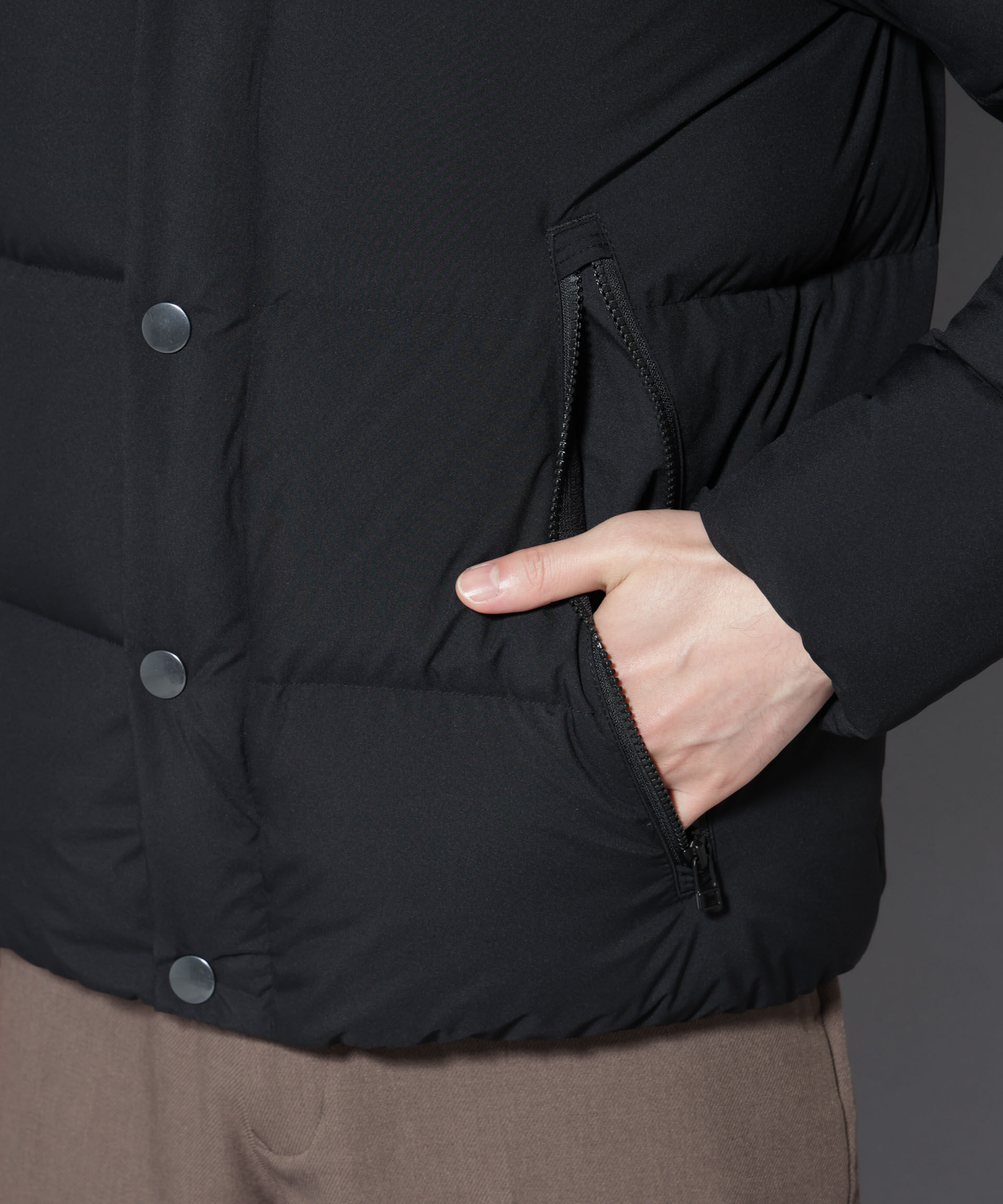 nano･universe「anewdown(R)フルダルステッチフーデット撥水ダウン」|ダウン|