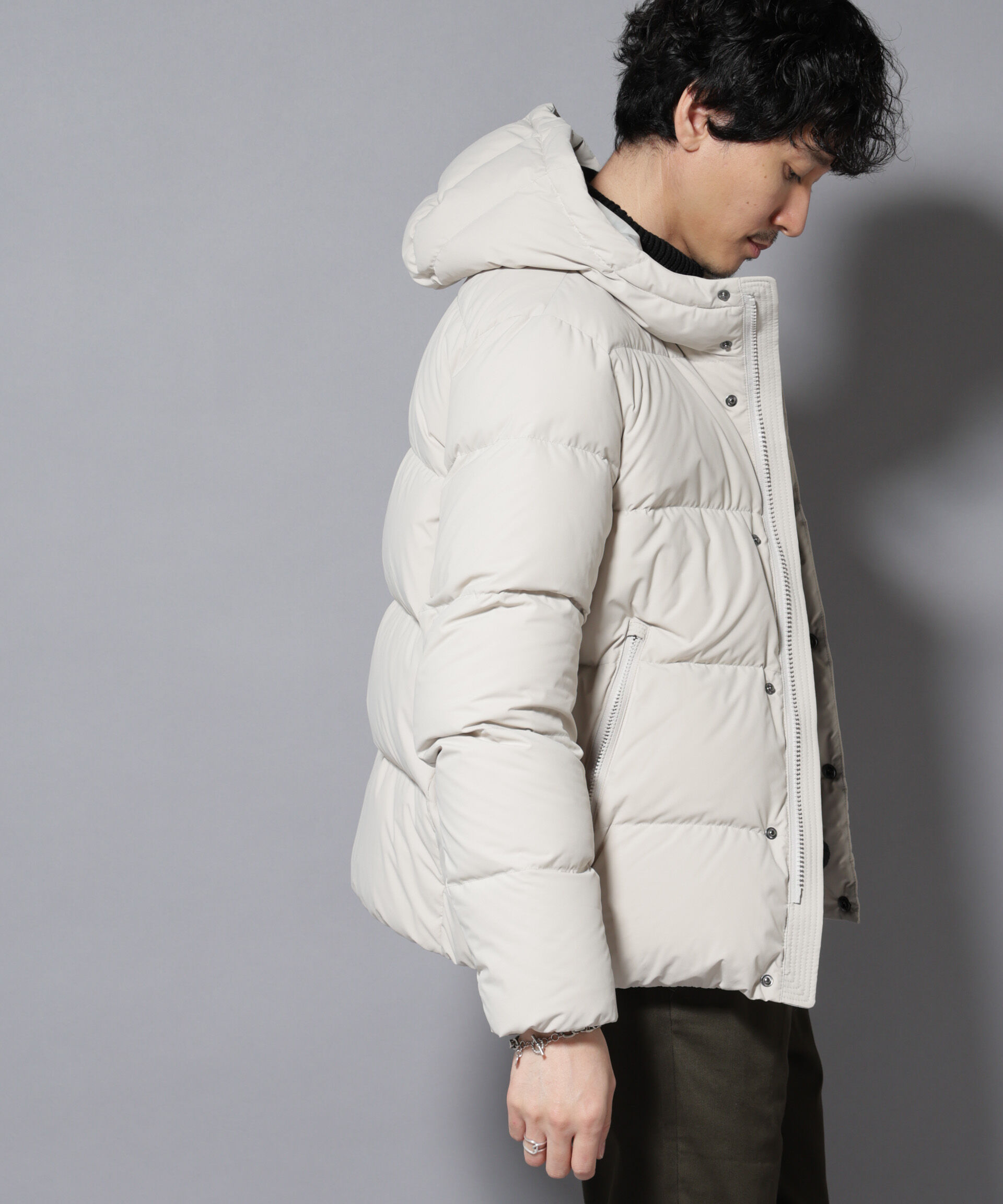 nano･universe「anewdown(R)フルダルステッチフーデット撥水ダウン」|ダウン|