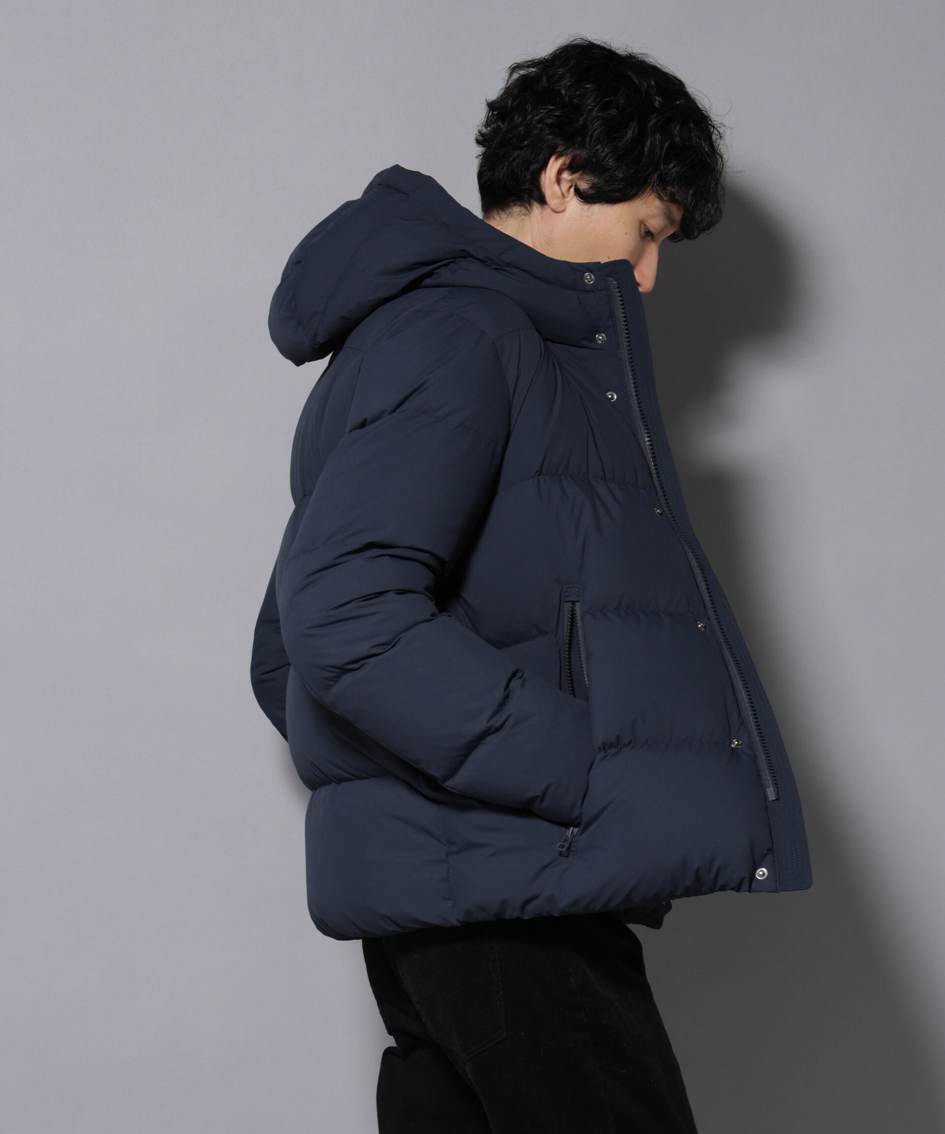 nano･universe「anewdown(R)フルダルステッチフーデット撥水ダウン」|ダウン|