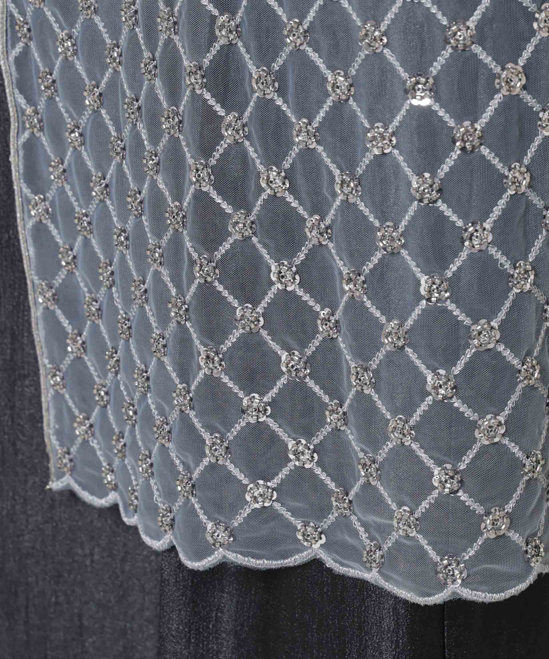 nano･universe「スパンコールビーズ刺繍ラップスカート」|スカート|