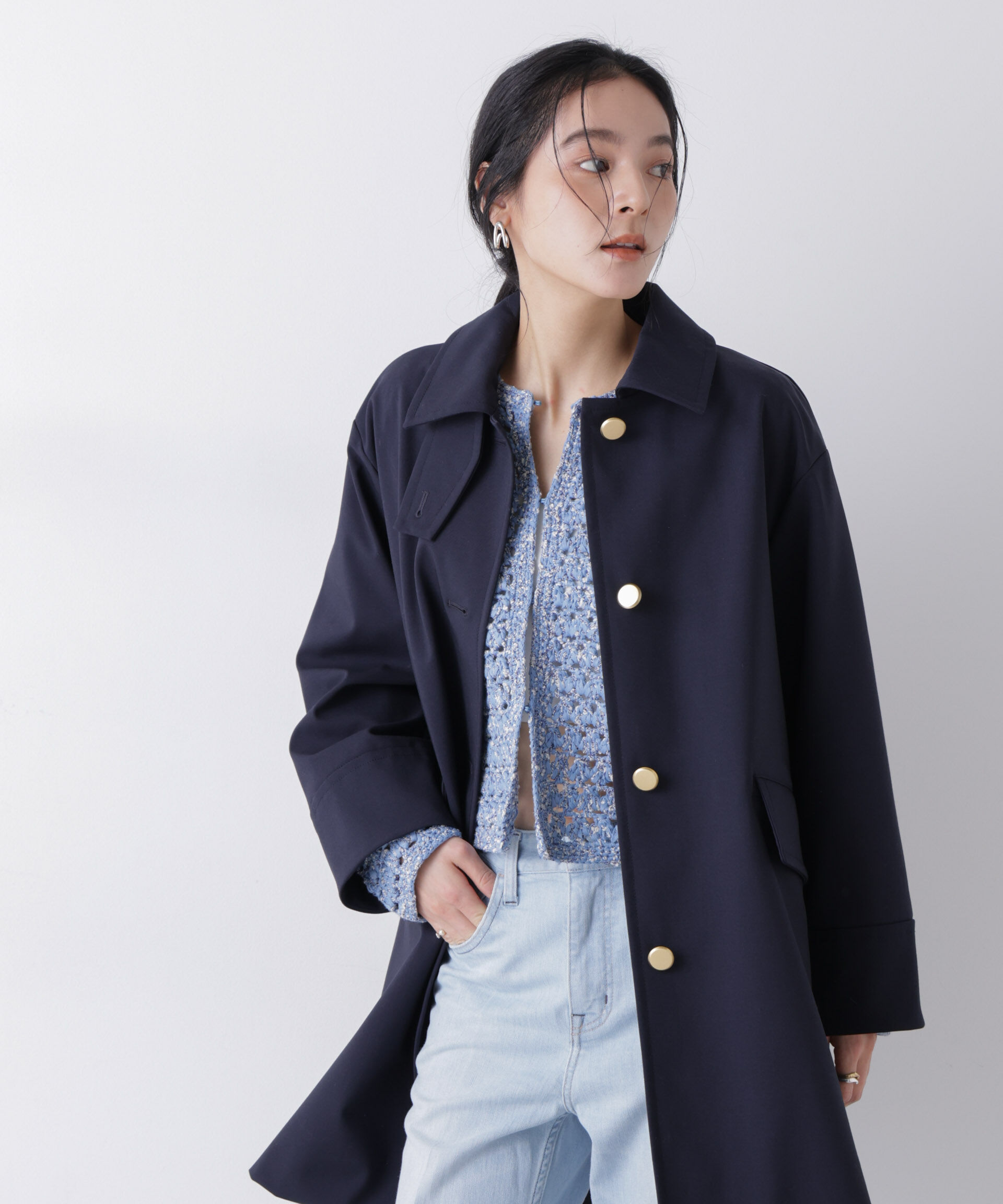 nano･universe「ボンディングステンカラーコート」|その他|