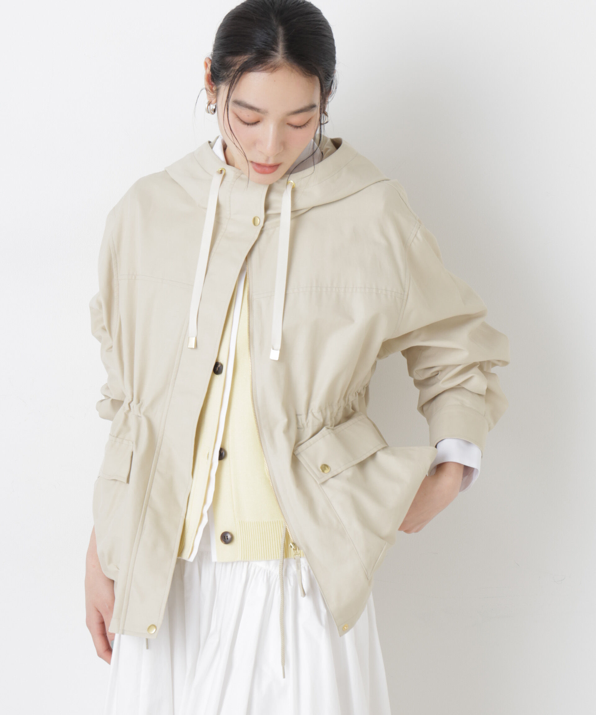 nano･universe「撥水フードブルゾン」|ブルゾン・スタジャン|