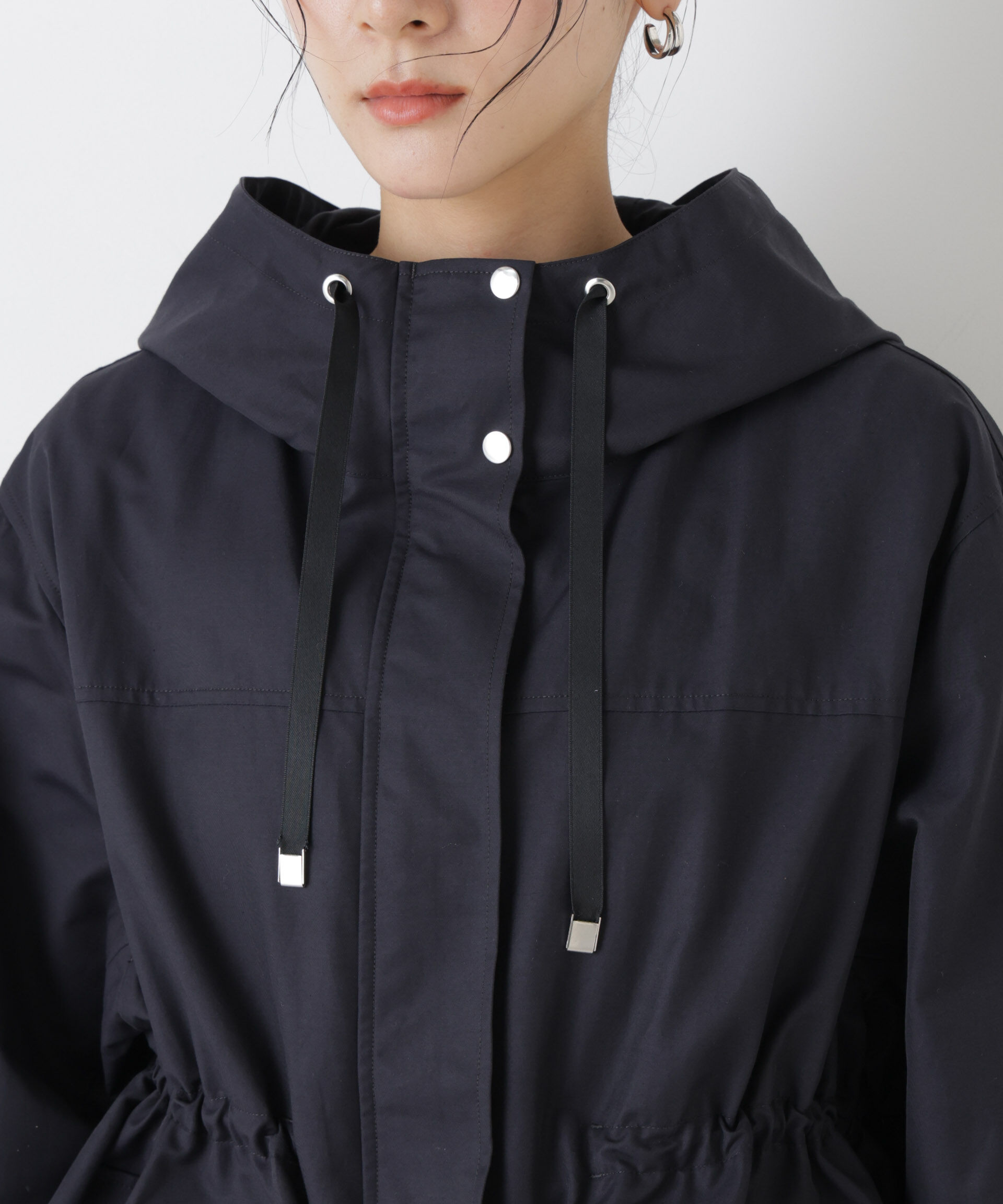 nano･universe「撥水フードブルゾン」|ブルゾン・スタジャン|