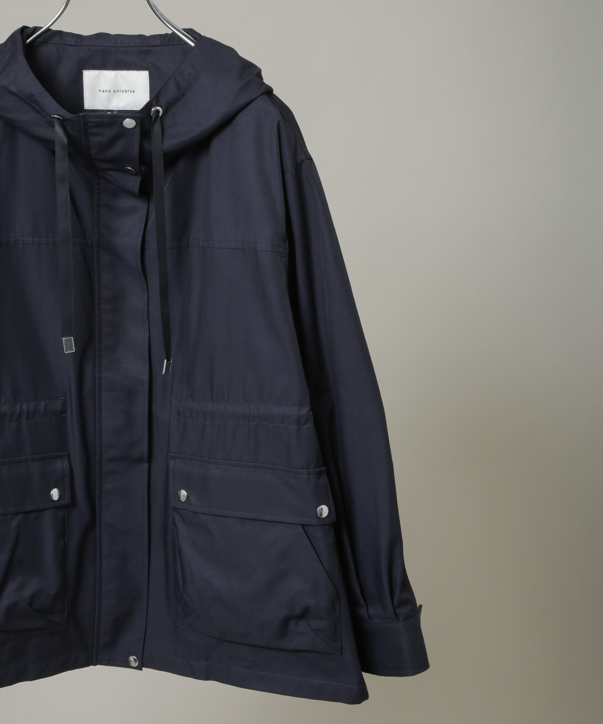 nano･universe「撥水フードブルゾン」|ブルゾン・スタジャン|