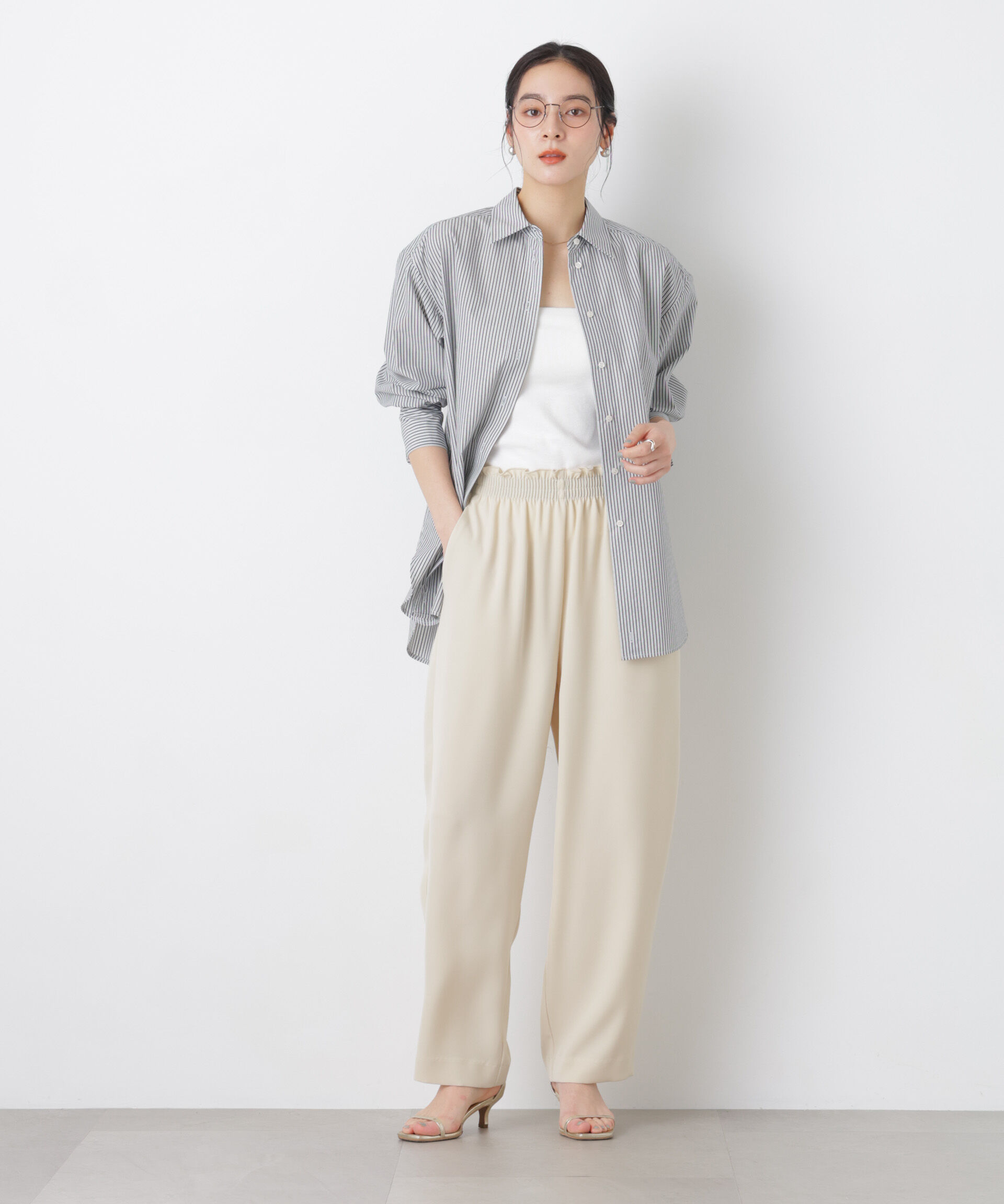 nano･universe「2wayオーバーシャツ」|シャツ・ブラウス|