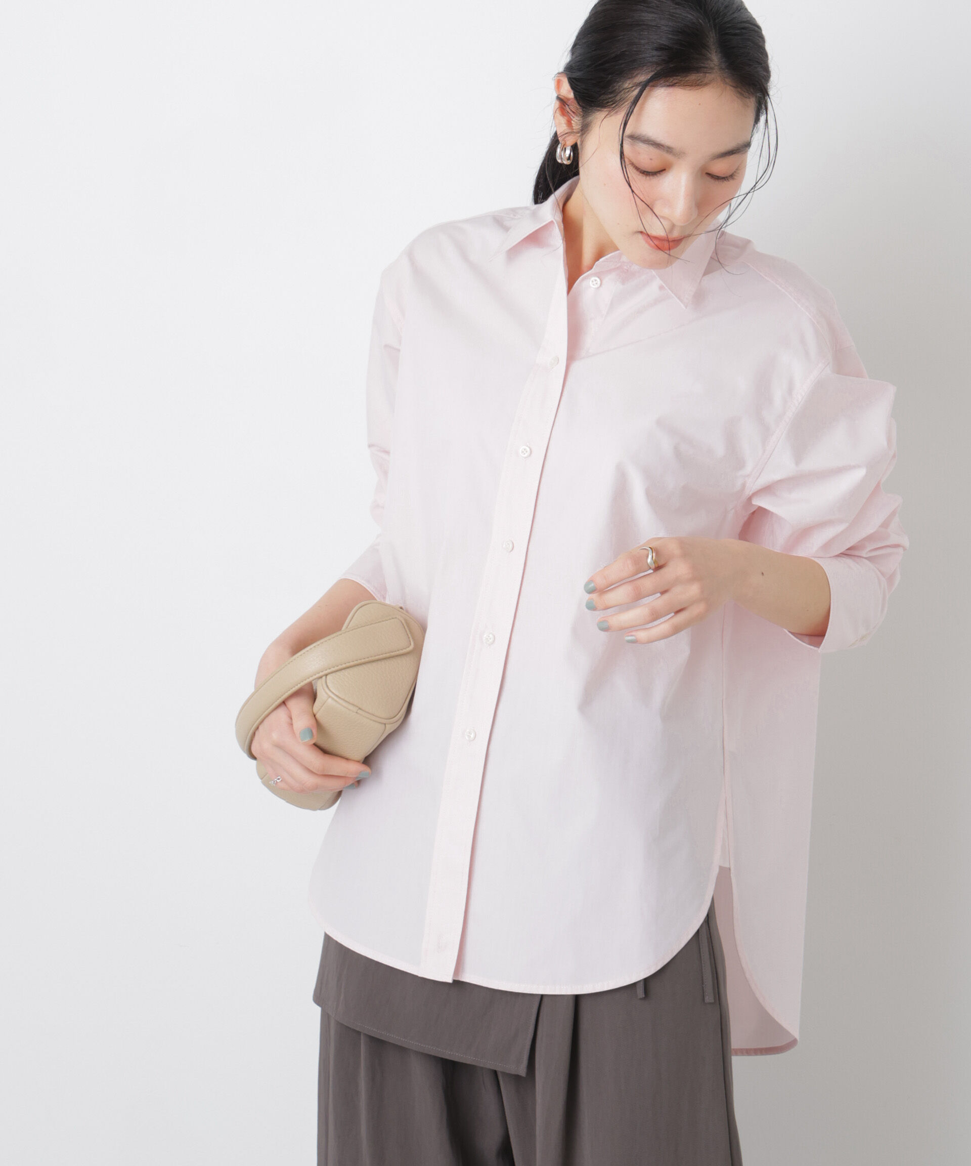 nano･universe「2wayオーバーシャツ」|シャツ・ブラウス|