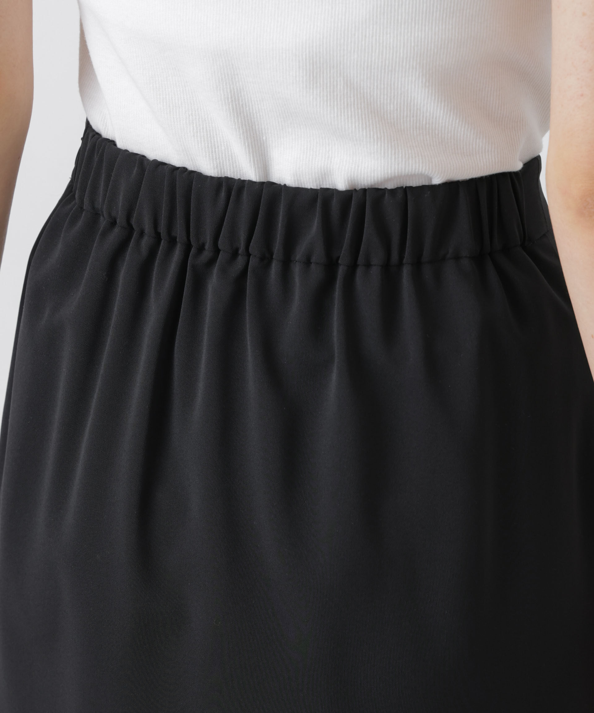 nano･universe「ハイツイストドライタックスリットロングスカート(セットアップ可)」|スカート|