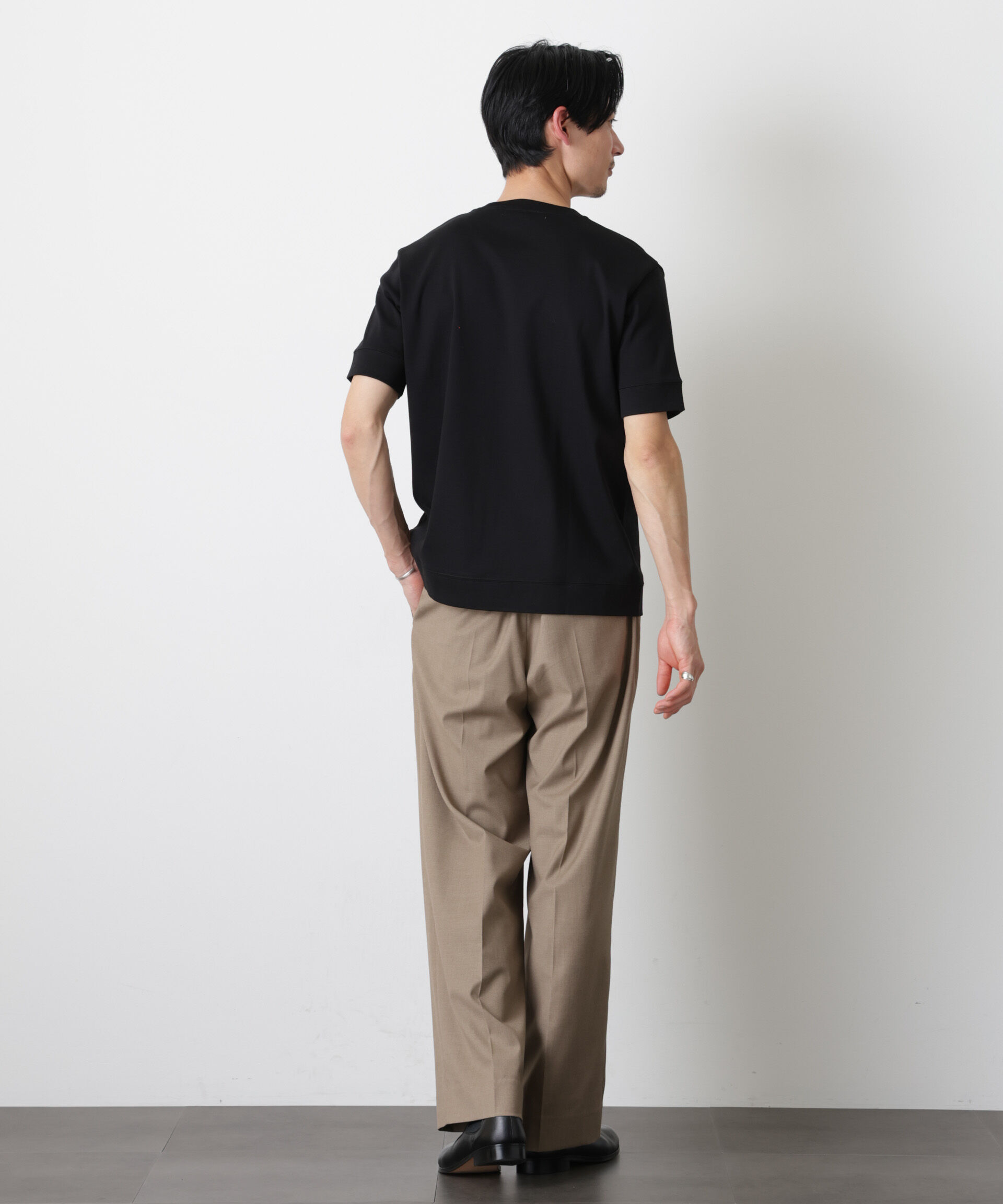 nano･universe「「FORMAL JERSEY」クルーネックカットソー半袖」|Tシャツ・カットソー|