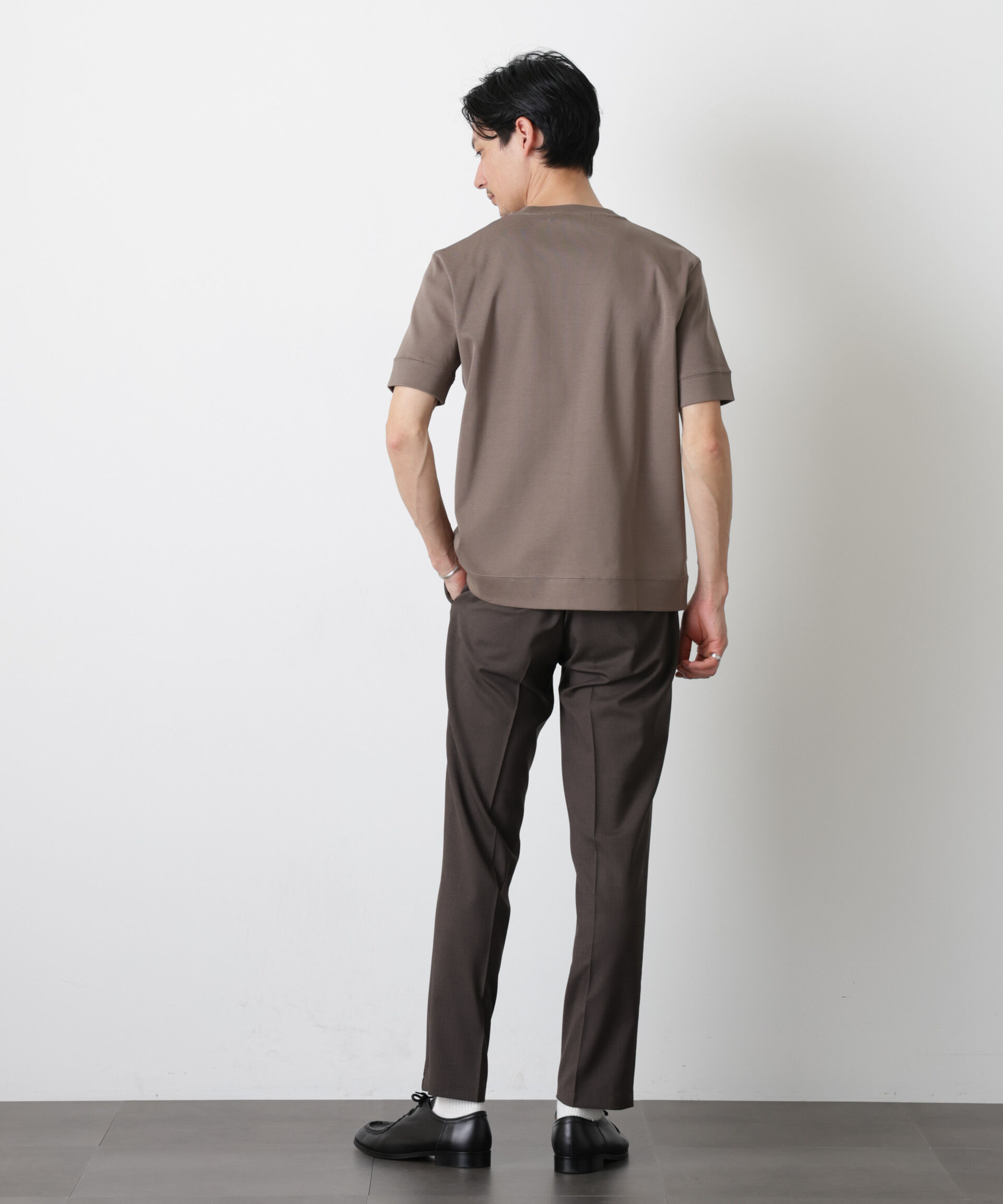 nano･universe「「FORMAL JERSEY」クルーネックカットソー半袖」|Tシャツ・カットソー|