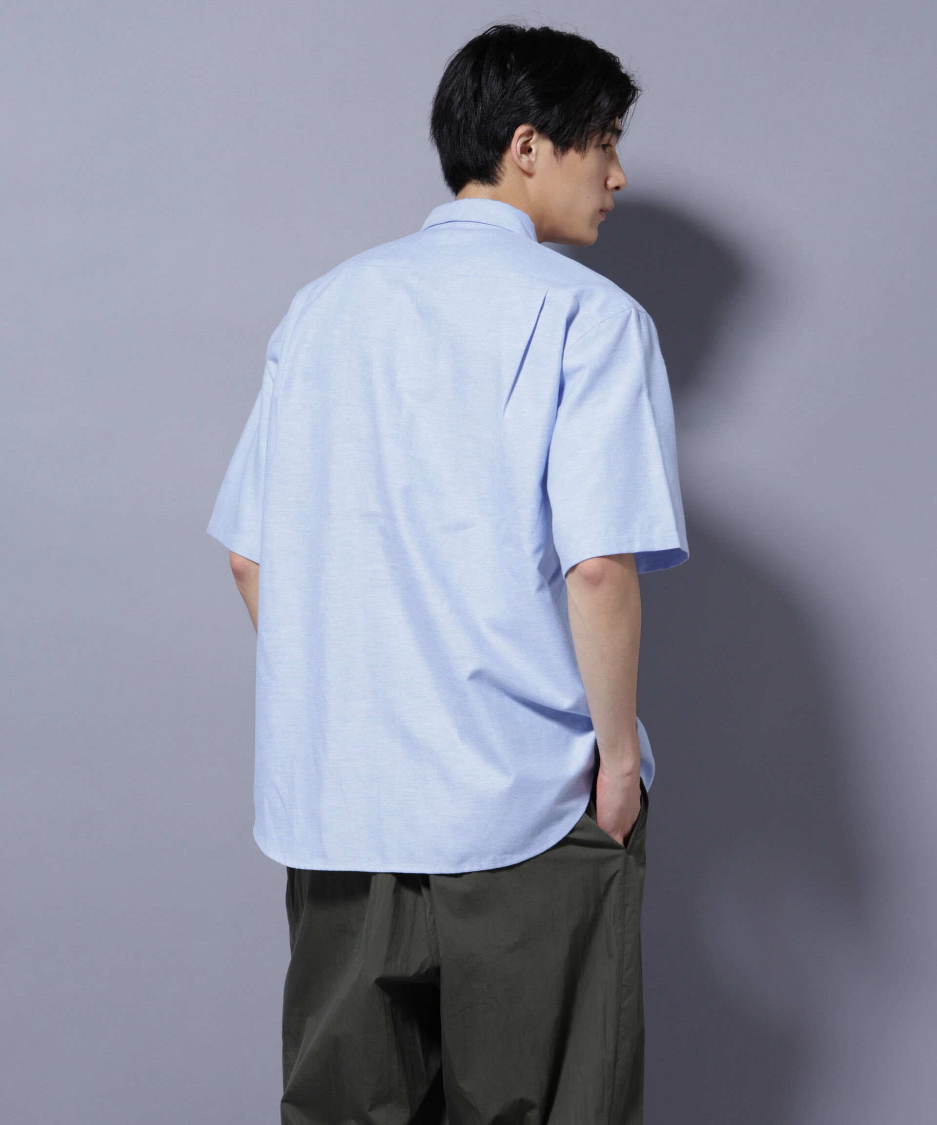 nano･universe「ナノベアワンポイントシャツ半袖」|シャツ・ブラウス|