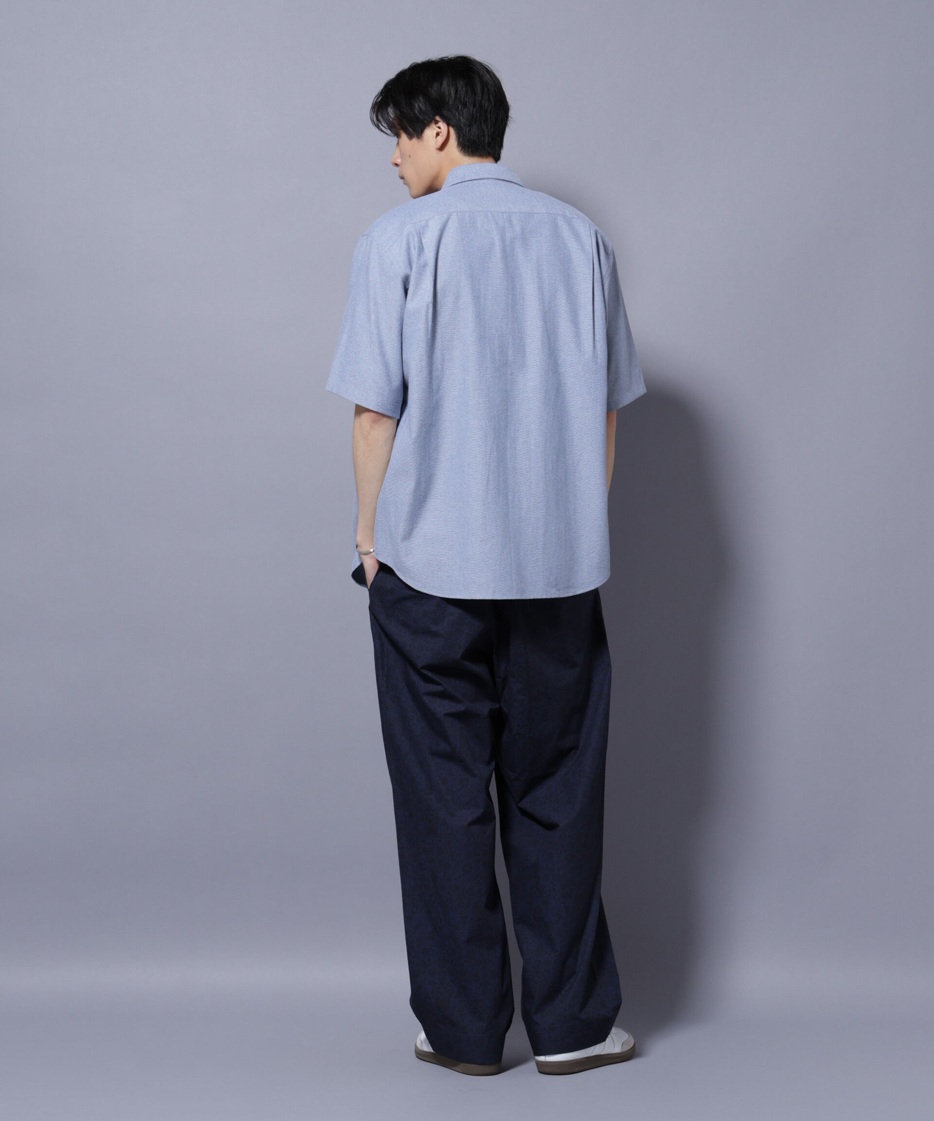 nano･universe「ナノベアワンポイントシャツ半袖」|シャツ・ブラウス|