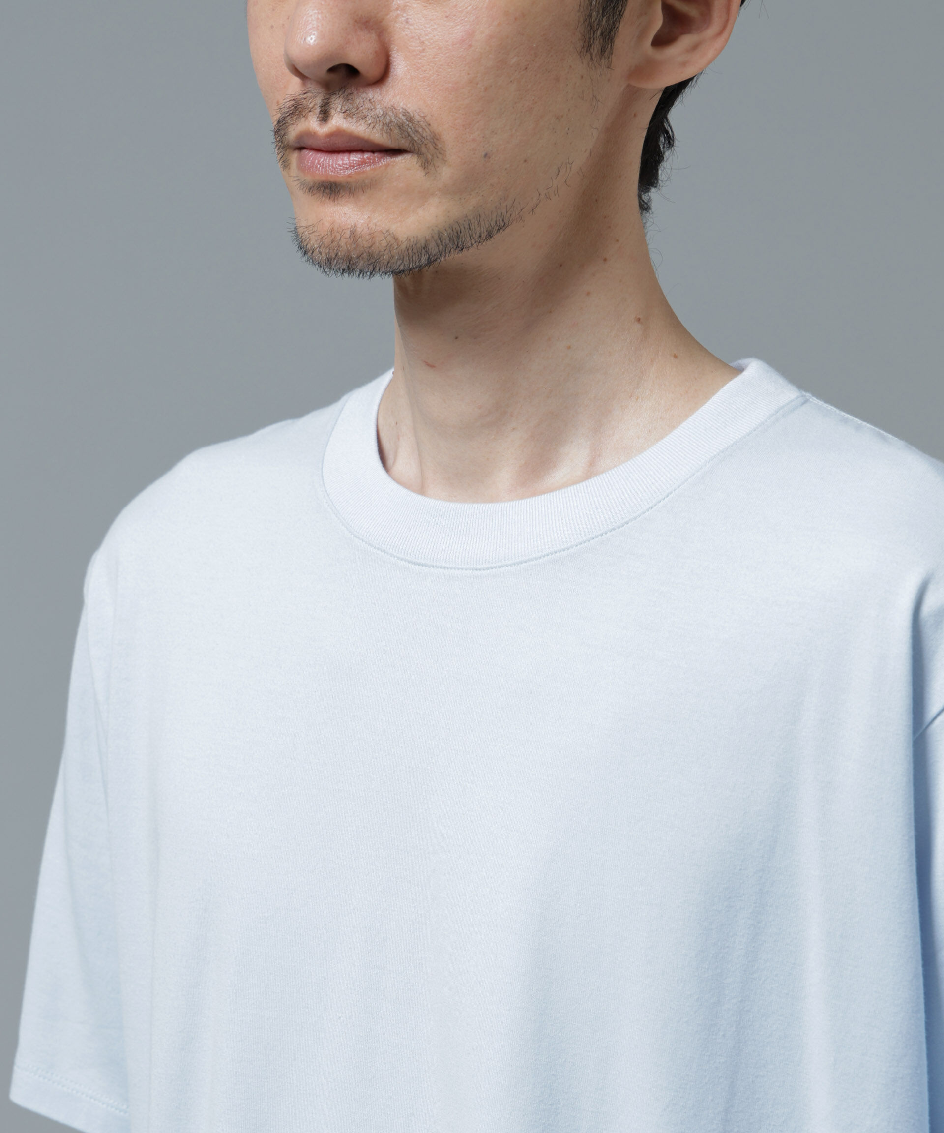 nano･universe「Anti Soaked(R) 汗染み防止 ライトウェイト 5.6oz ミドルシルエットTシャツ」|Tシャツ・カットソー|