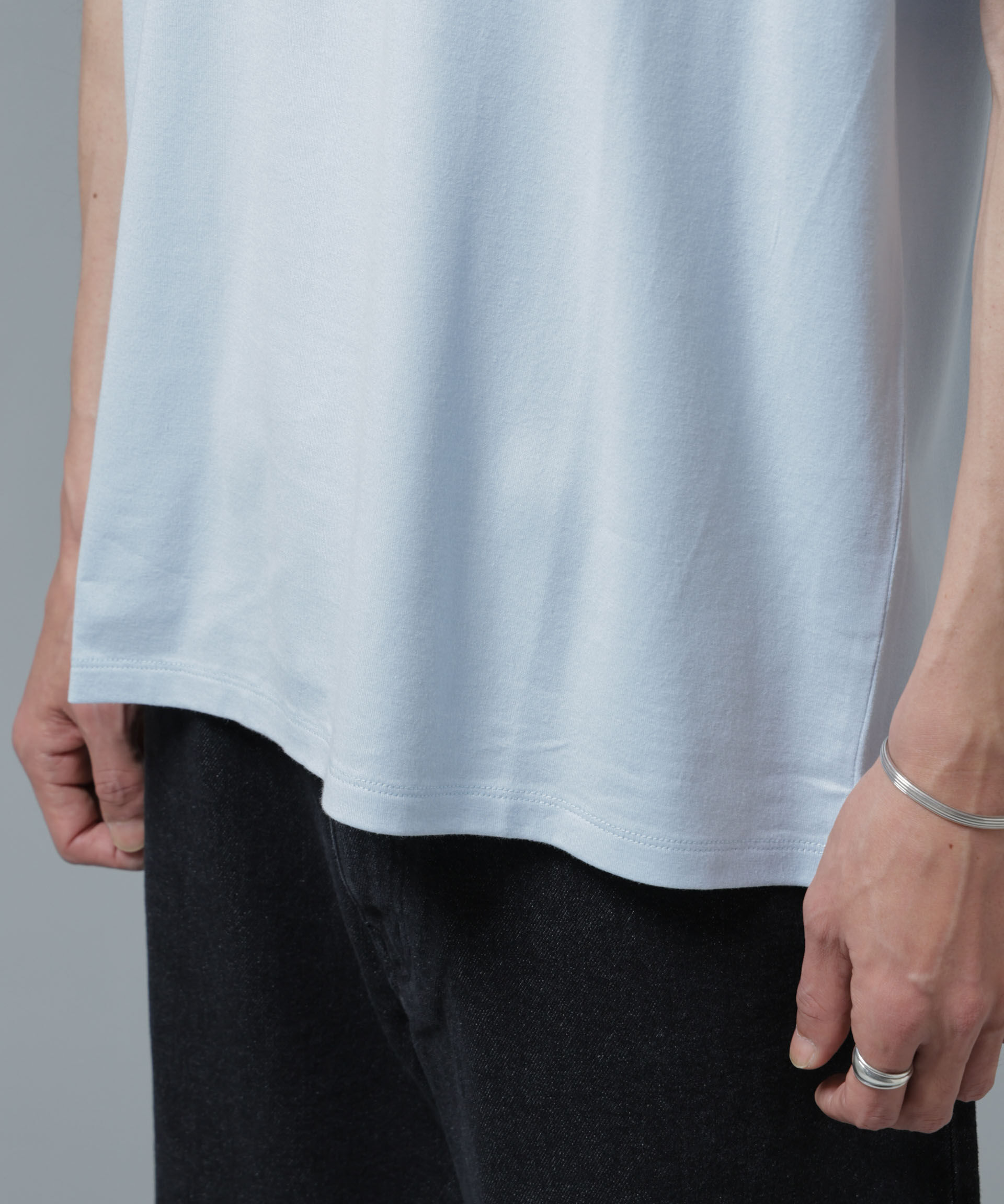 nano･universe「Anti Soaked(R) 汗染み防止 ライトウェイト 5.6oz ミドルシルエットTシャツ」|Tシャツ・カットソー|