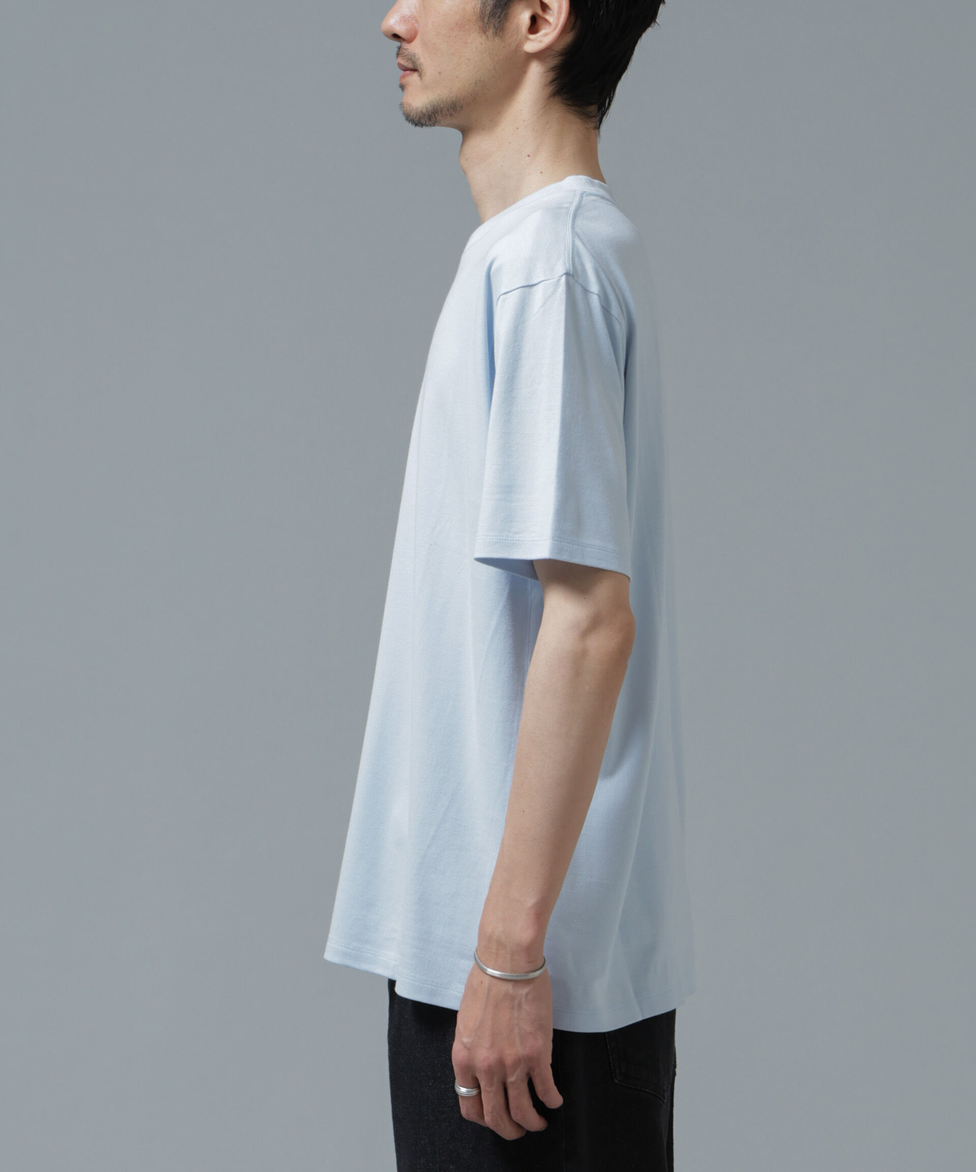 nano･universe「Anti Soaked(R) 汗染み防止 ライトウェイト 5.6oz ミドルシルエットTシャツ」|Tシャツ・カットソー|