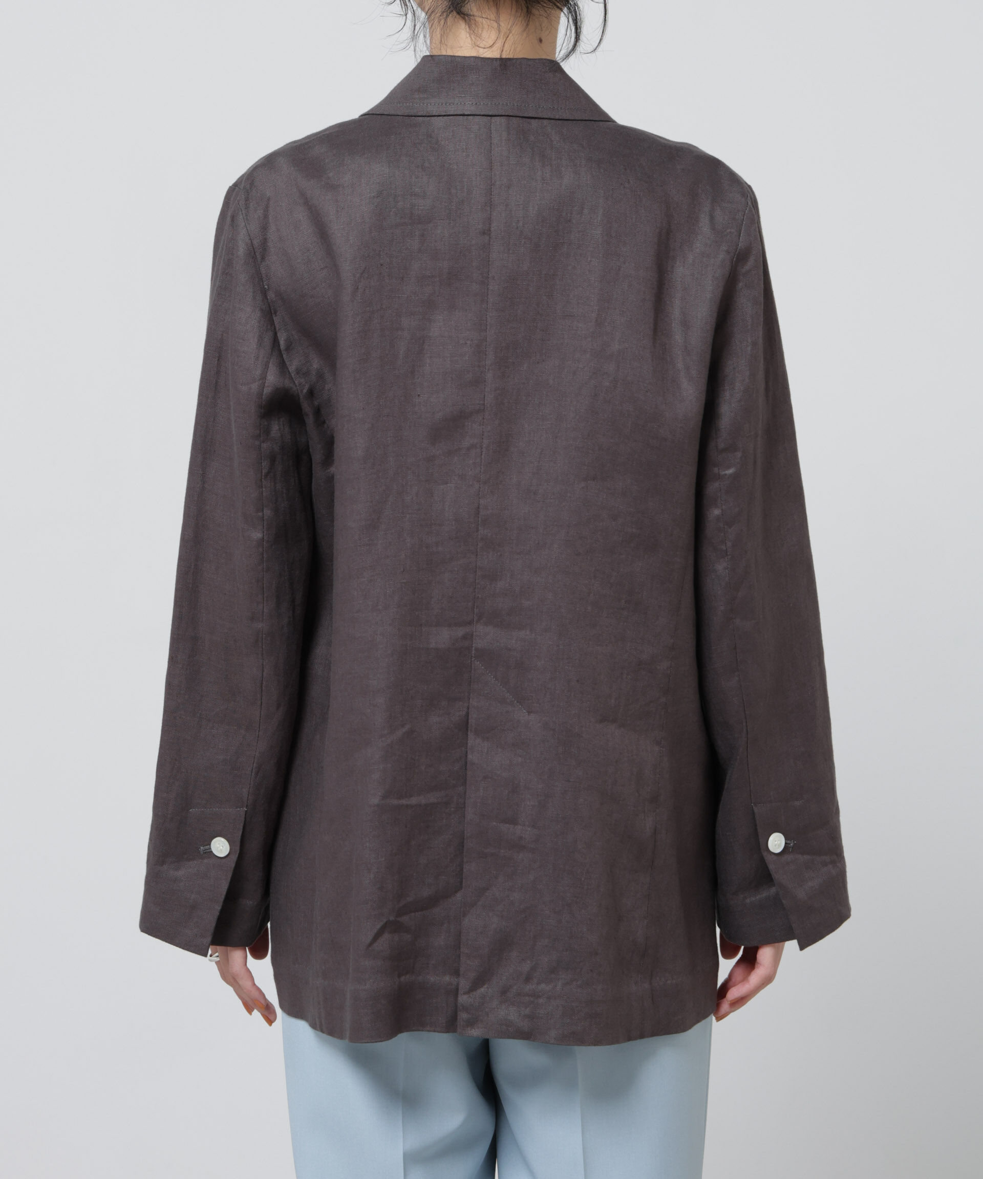 nano･universe「European Flax ダブル6Bジャケット(セットアップ可)」|テーラードジャケット|