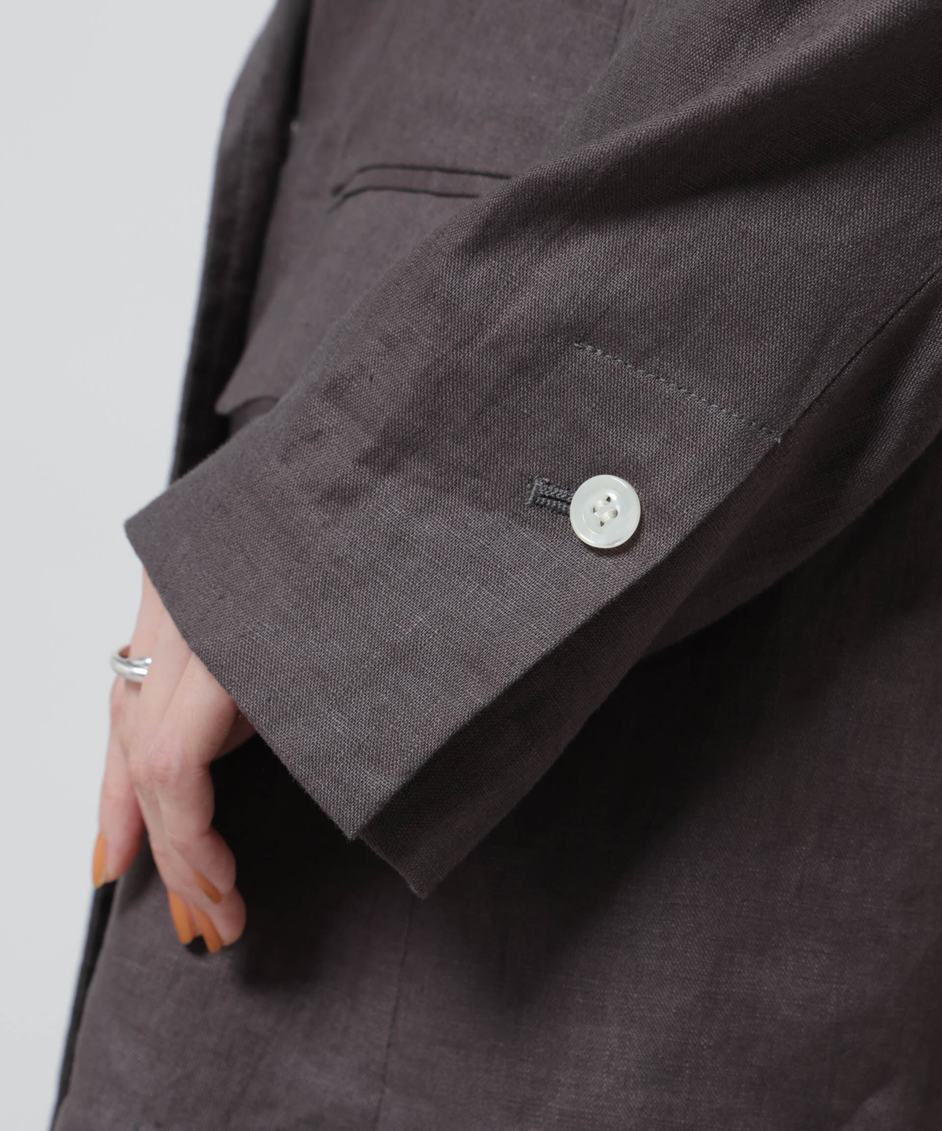 nano･universe「European Flax ダブル6Bジャケット(セットアップ可)」|テーラードジャケット|