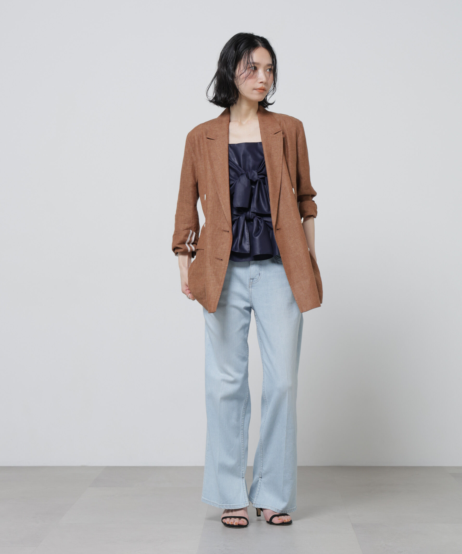 nano･universe「European Flax ダブル6Bジャケット(セットアップ可)」|テーラードジャケット|