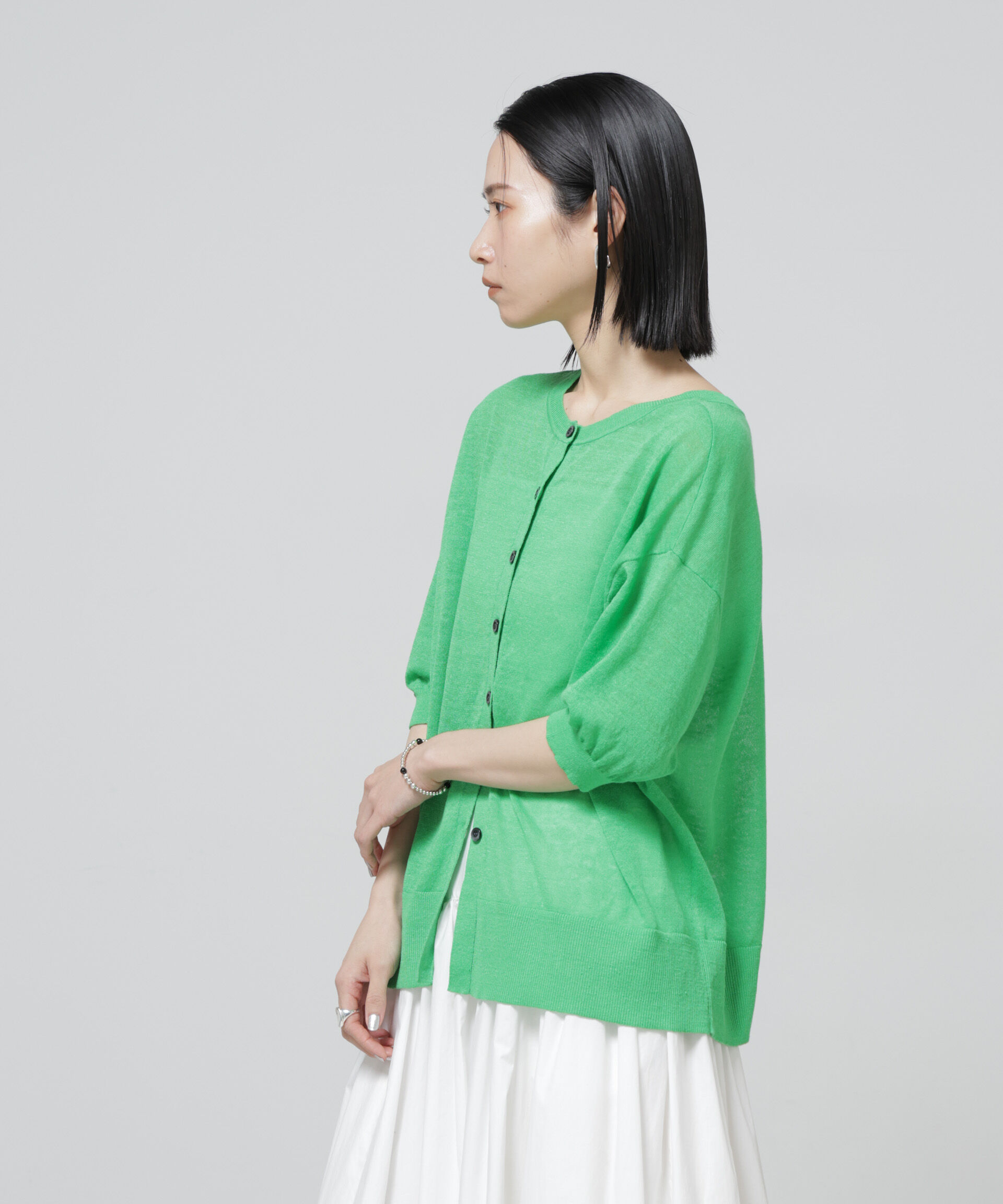 nano･universe「European Flax 2wayオーバーニットトップス」|ニット・セーター|