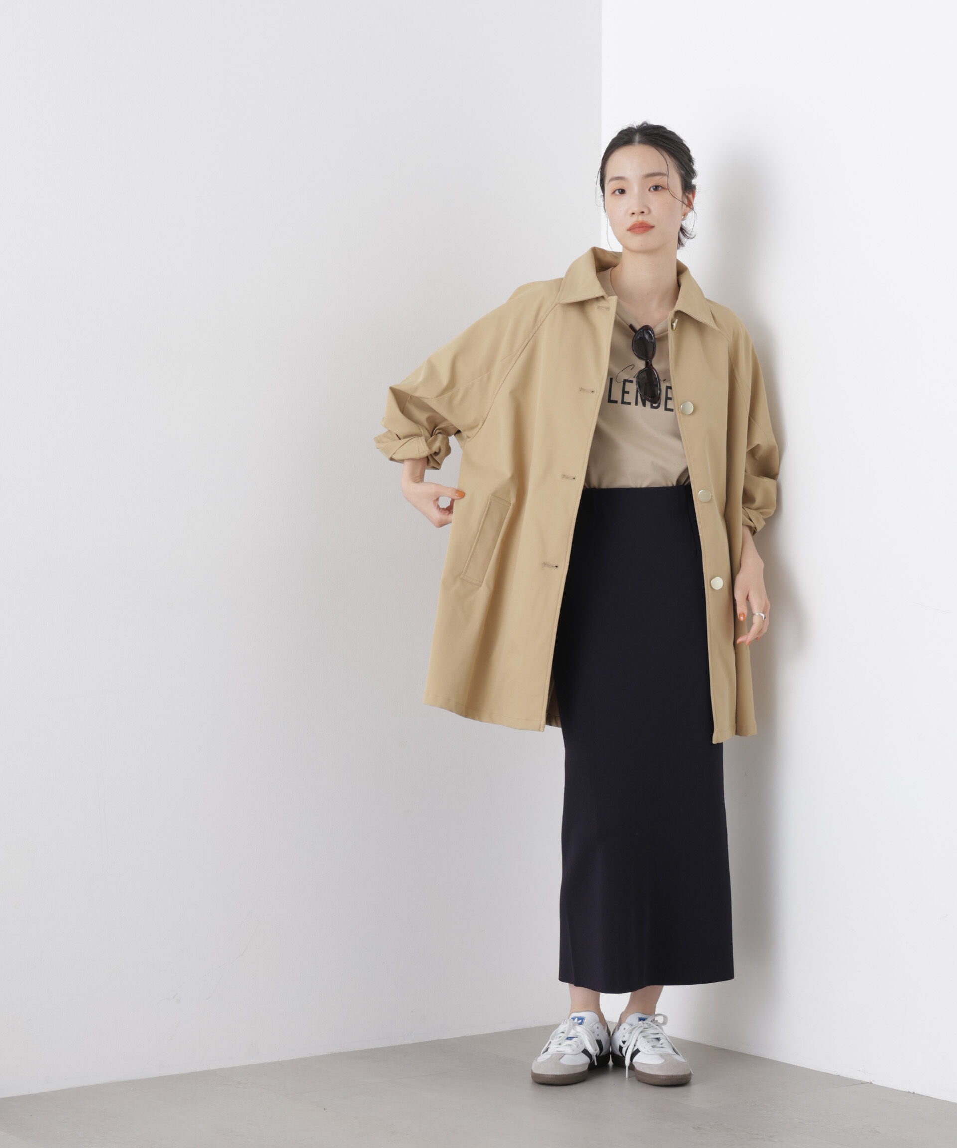 nano･universe「撥水加工ステンカラーミドルコート」|その他|