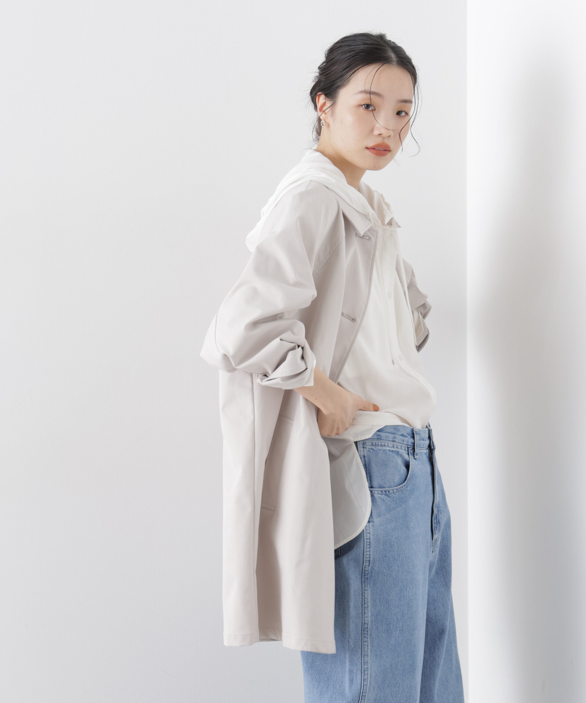 nano･universe「撥水加工ステンカラーミドルコート」|その他|