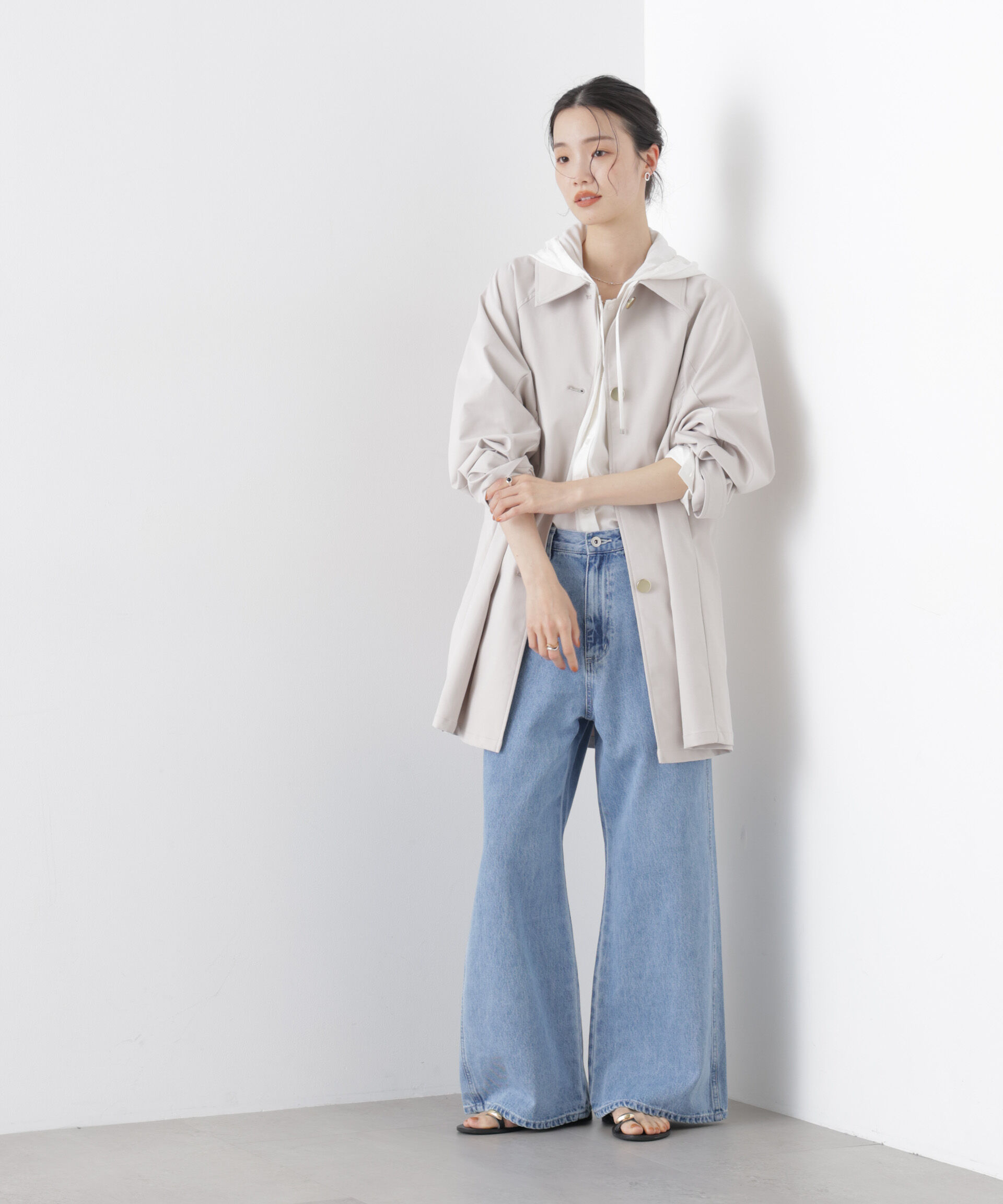 nano･universe「撥水加工ステンカラーミドルコート」|その他|