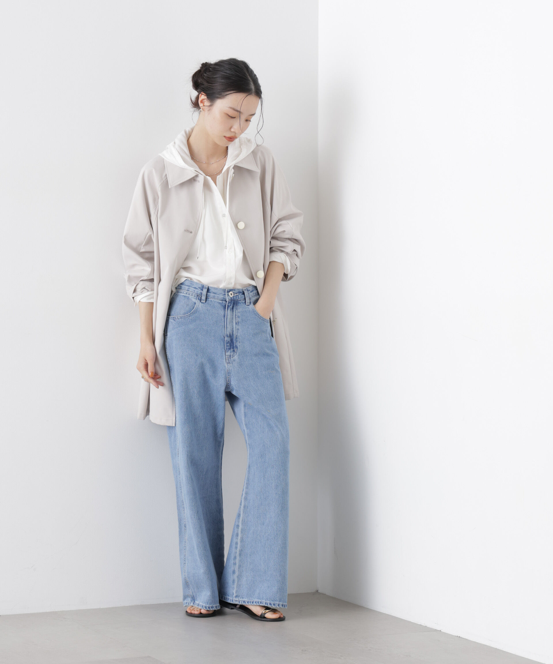 nano･universe「撥水加工ステンカラーミドルコート」|その他|