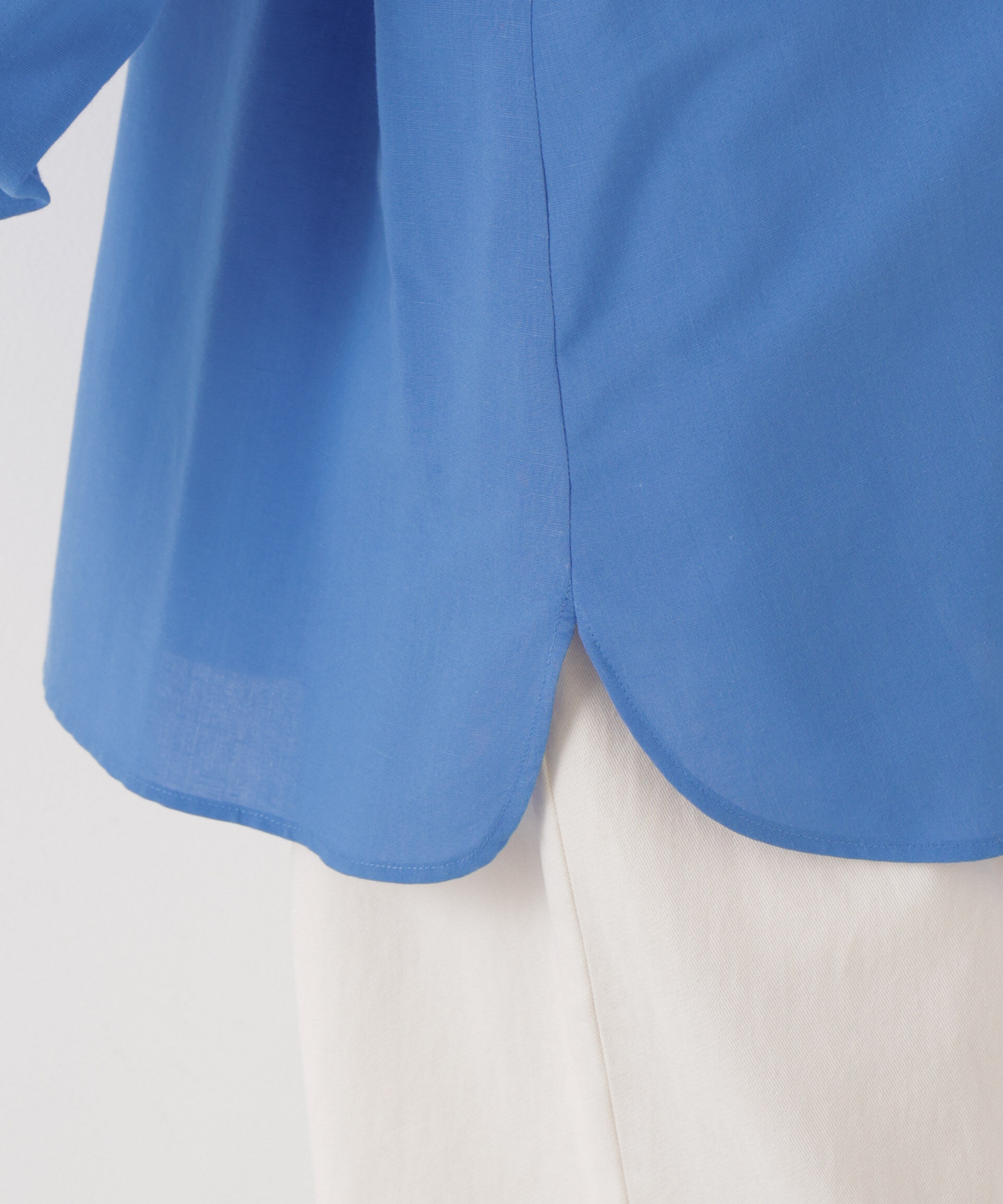 nano･universe「マシンウォッシャブルリネン混 ドルマンプルオーバーブラウス」|シャツ・ブラウス|