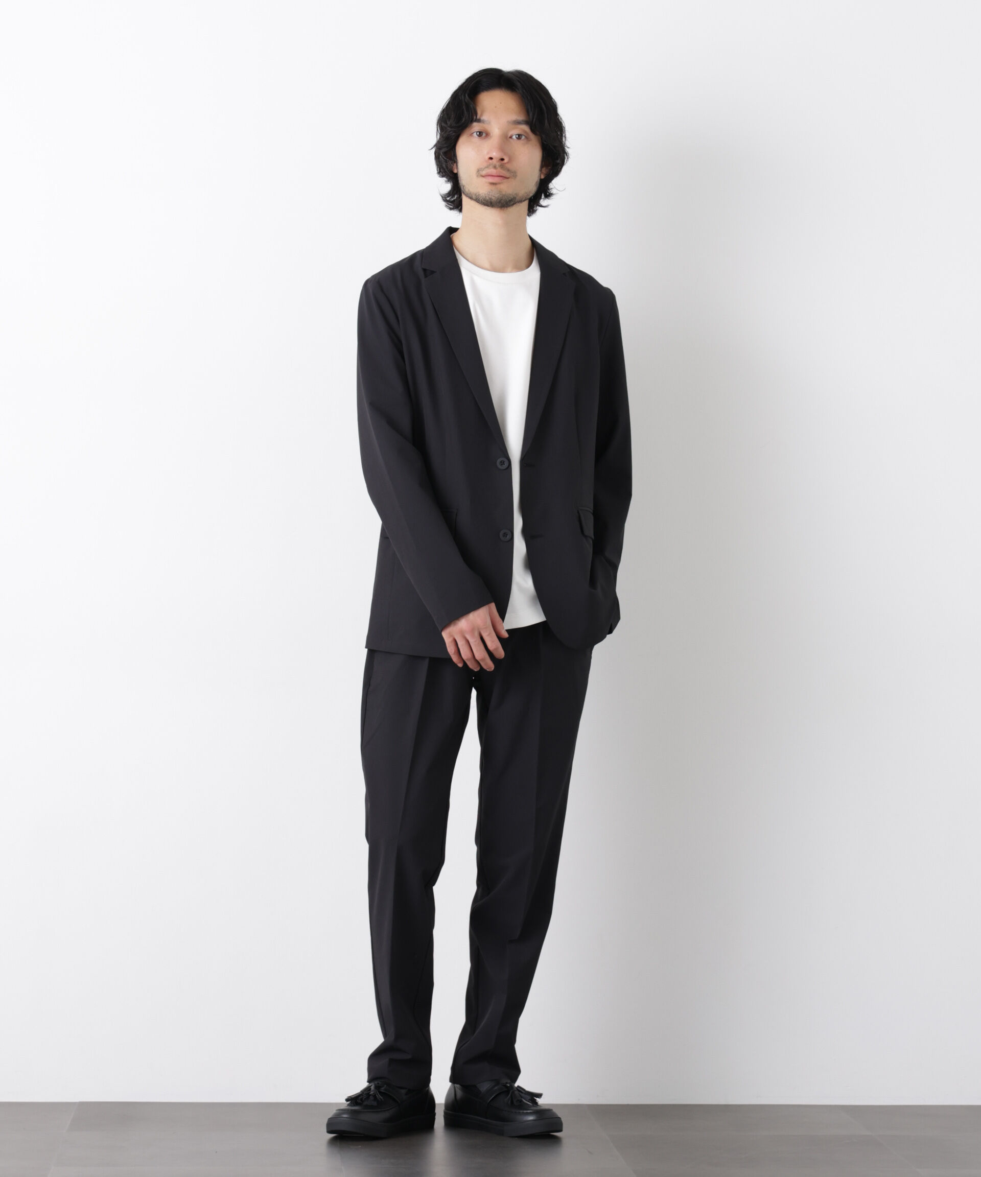 nano･universe「ライトウェイトストレッチ ジャケット（セットアップ可）」|テーラードジャケット|