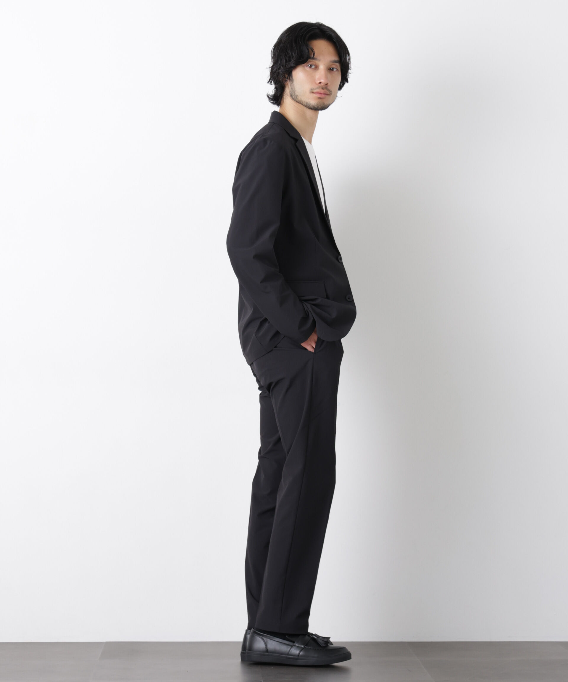 nano･universe「ライトウェイトストレッチ ジャケット（セットアップ可）」|テーラードジャケット|