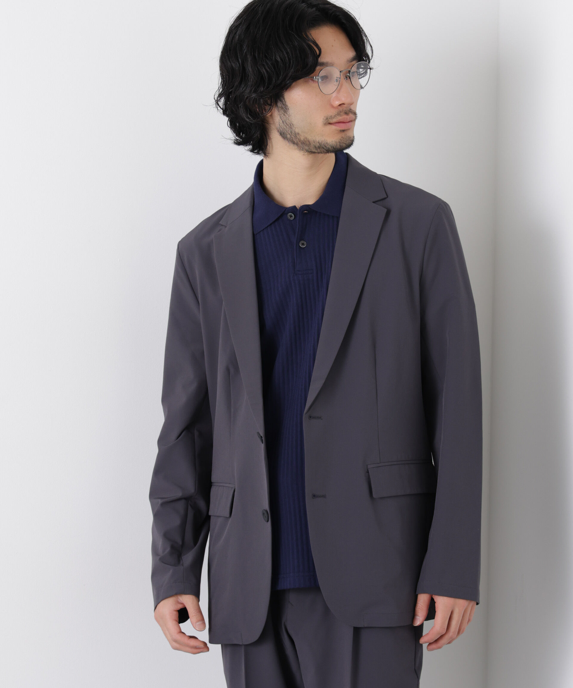 nano･universe「ライトウェイトストレッチ ジャケット（セットアップ可）」|テーラードジャケット|