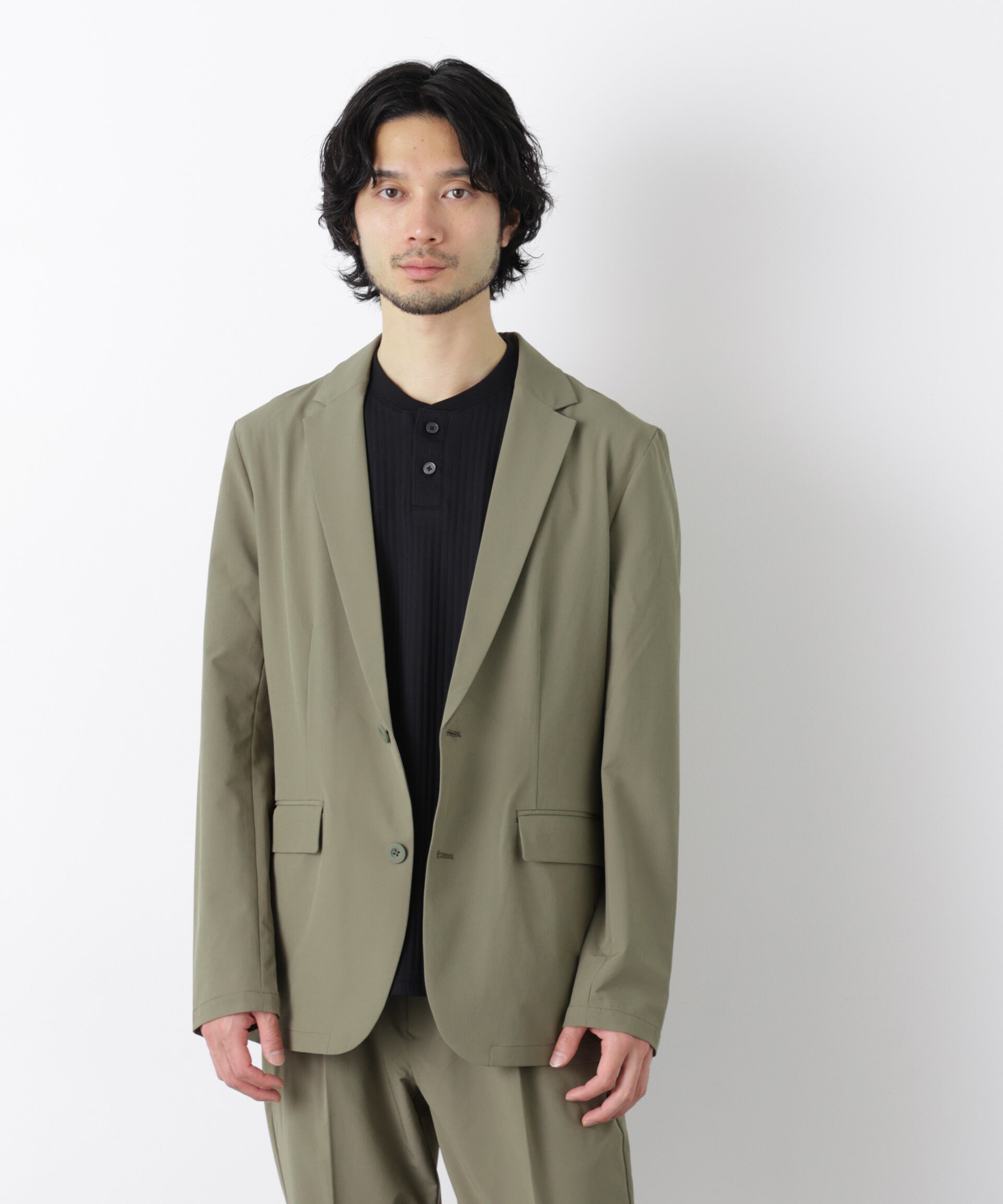 nano･universe「ライトウェイトストレッチ ジャケット（セットアップ可）」|テーラードジャケット|