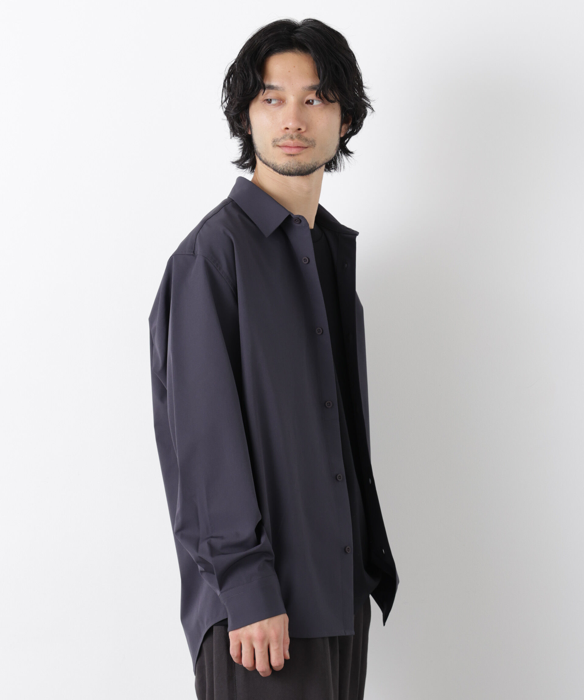 nano･universe「ライトウェイトストレッチシャツ 長袖」|シャツ・ブラウス|