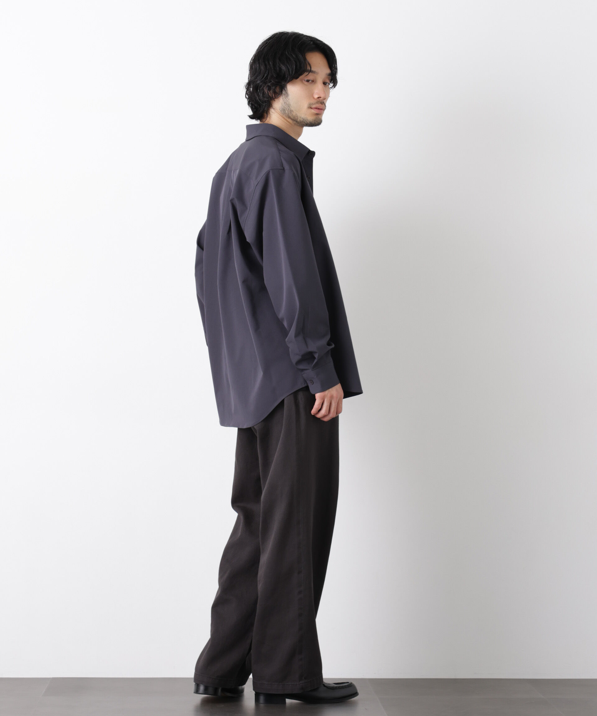 nano･universe「ライトウェイトストレッチシャツ 長袖」|シャツ・ブラウス|