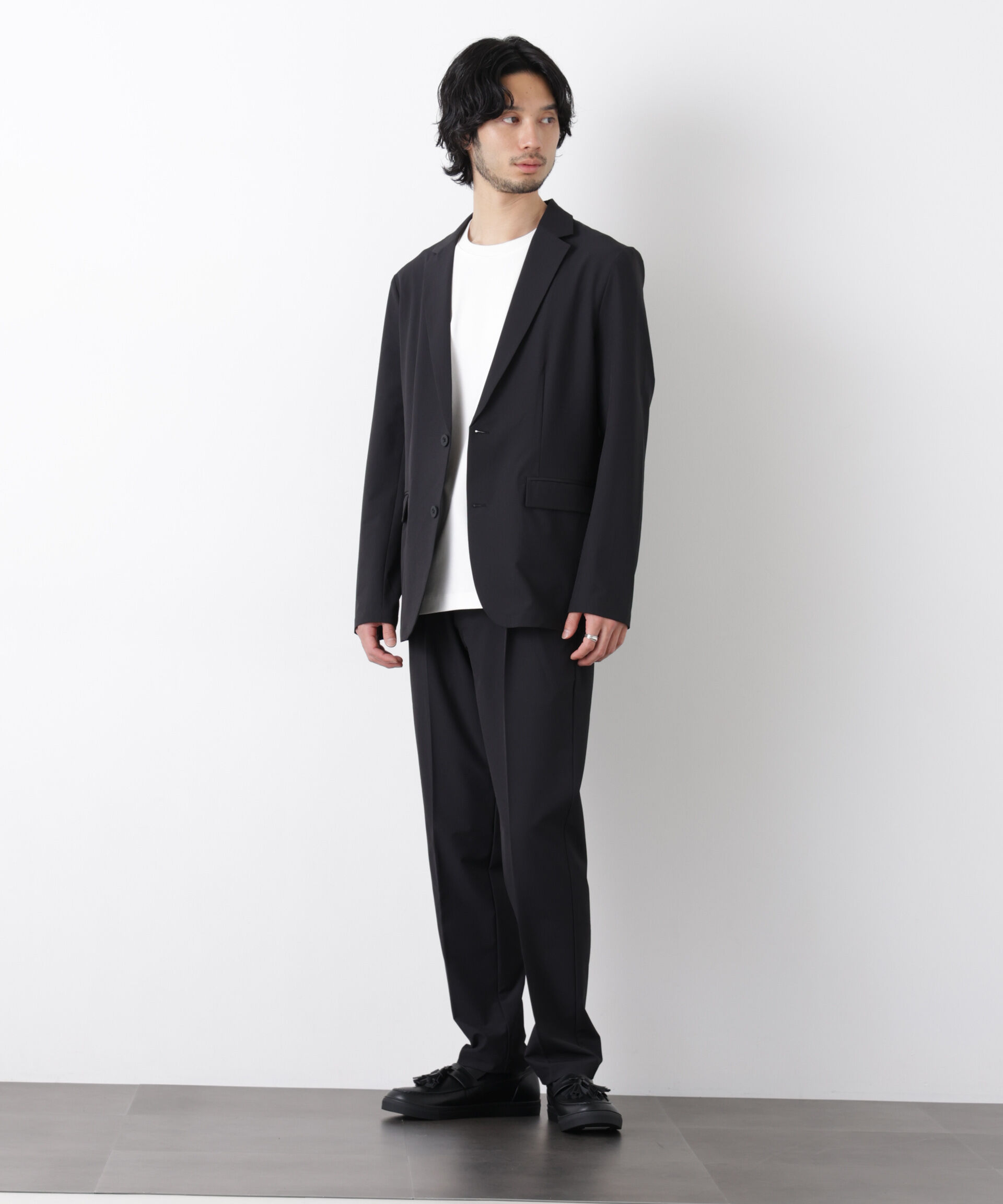 nano･universe「ライトウェイトストレッチ スラックス（セットアップ可）」|チノ|