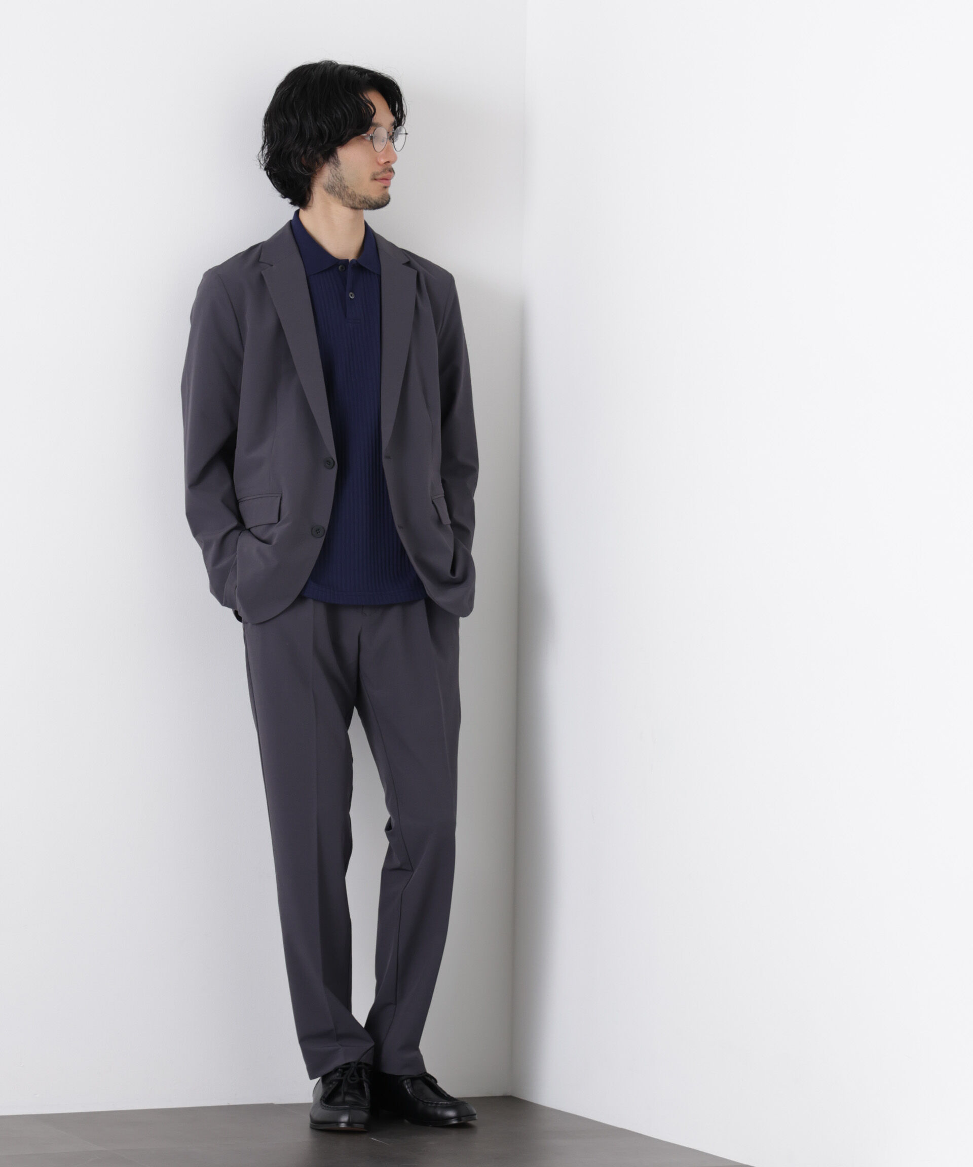 nano･universe「ライトウェイトストレッチ スラックス（セットアップ可）」|チノ|