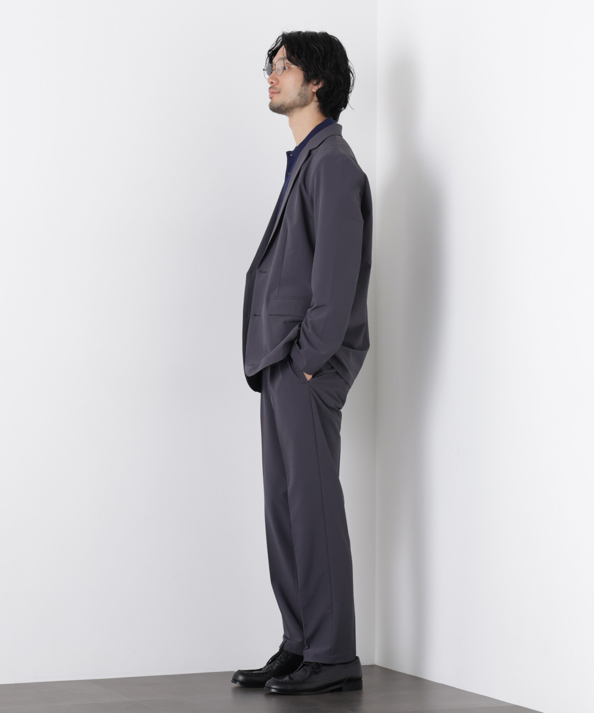 nano･universe「ライトウェイトストレッチ スラックス（セットアップ可）」|チノ|