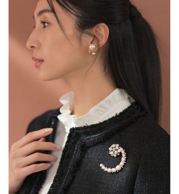 組曲「【好評につき追加販売・2セット】パールビジュー ブローチ」|ブローチ・コサージュ|