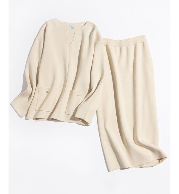 組曲「【加藤ローサさん着用】スムースストレッチニットアップ」|スーツ|