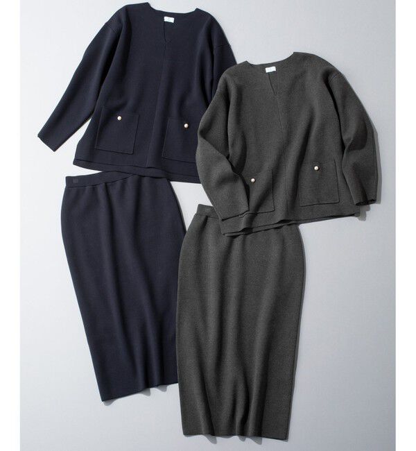 組曲「【加藤ローサさん着用】スムースストレッチニットアップ」|スーツ|