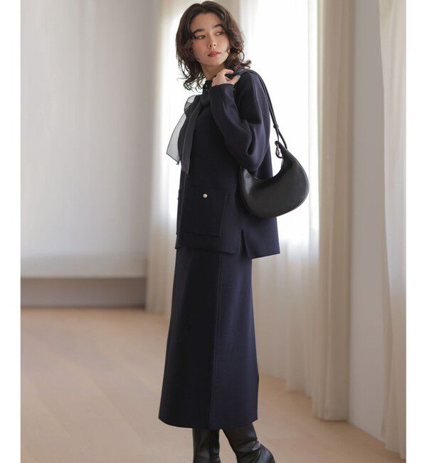 組曲「【加藤ローサさん着用】スムースストレッチニットアップ」|スーツ|