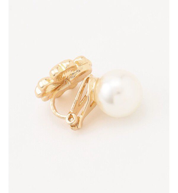 組曲「【2WAY・Flower Collection】フラワー&times;パールライク イヤリング」|イヤリング|