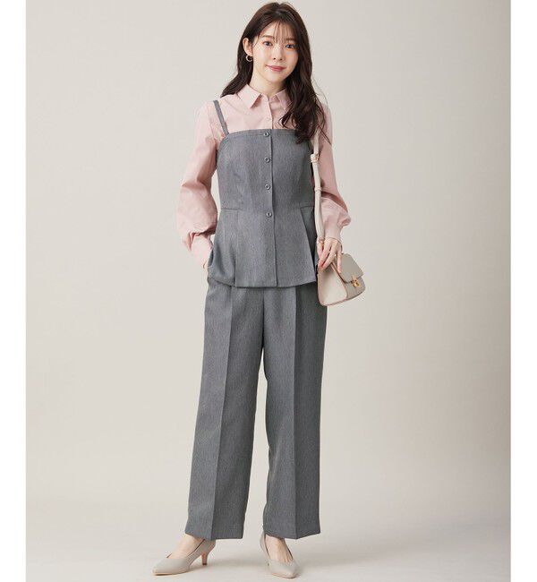 any SiS「【洗える】ビスチェ & ワイドパンツ セット」|スーツ|