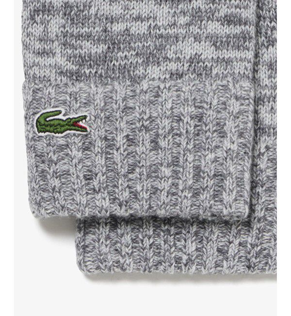 LACOSTE「メランジェニットグローブ」|手袋|