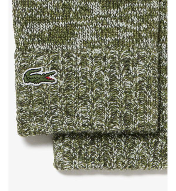 LACOSTE「メランジェニットグローブ」|手袋|