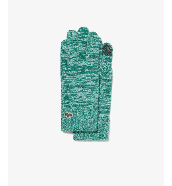 LACOSTE「メランジェニットグローブ」|手袋|
