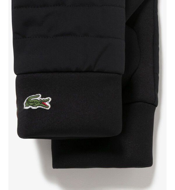 LACOSTE「ナイロン&times;ダンボールニットコンビグローブ」|手袋|