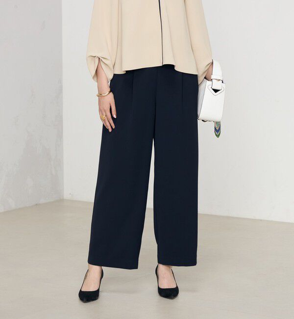 NOLLEY'S「《セットアップ対応》ウォッシャブルダブルクロスワイドパンツ」|その他|