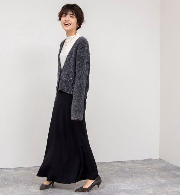 NOLLEY'S sophi「【追加】《オールシーズン対応》ウォッシャブルマットサテンナロースカート」|スカート|