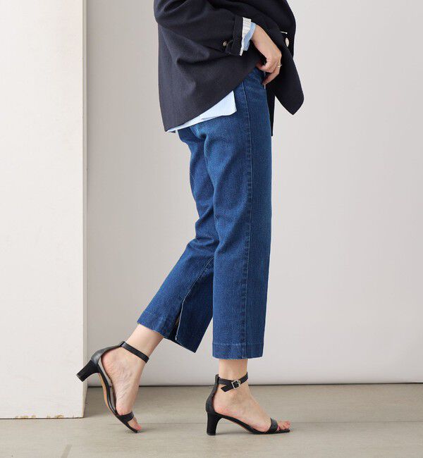 Rie Miller「【RM denim】スリットクロップドハイウエストデニム」|デニム|